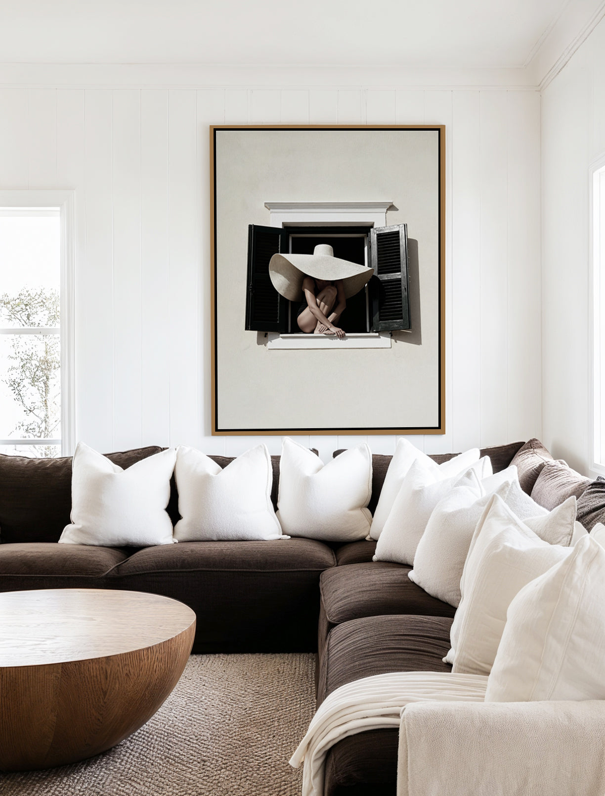Riviera Dreaming | Framed Canvas Art Print from Olive et Oriel where you can shop wallpaper and artworks online