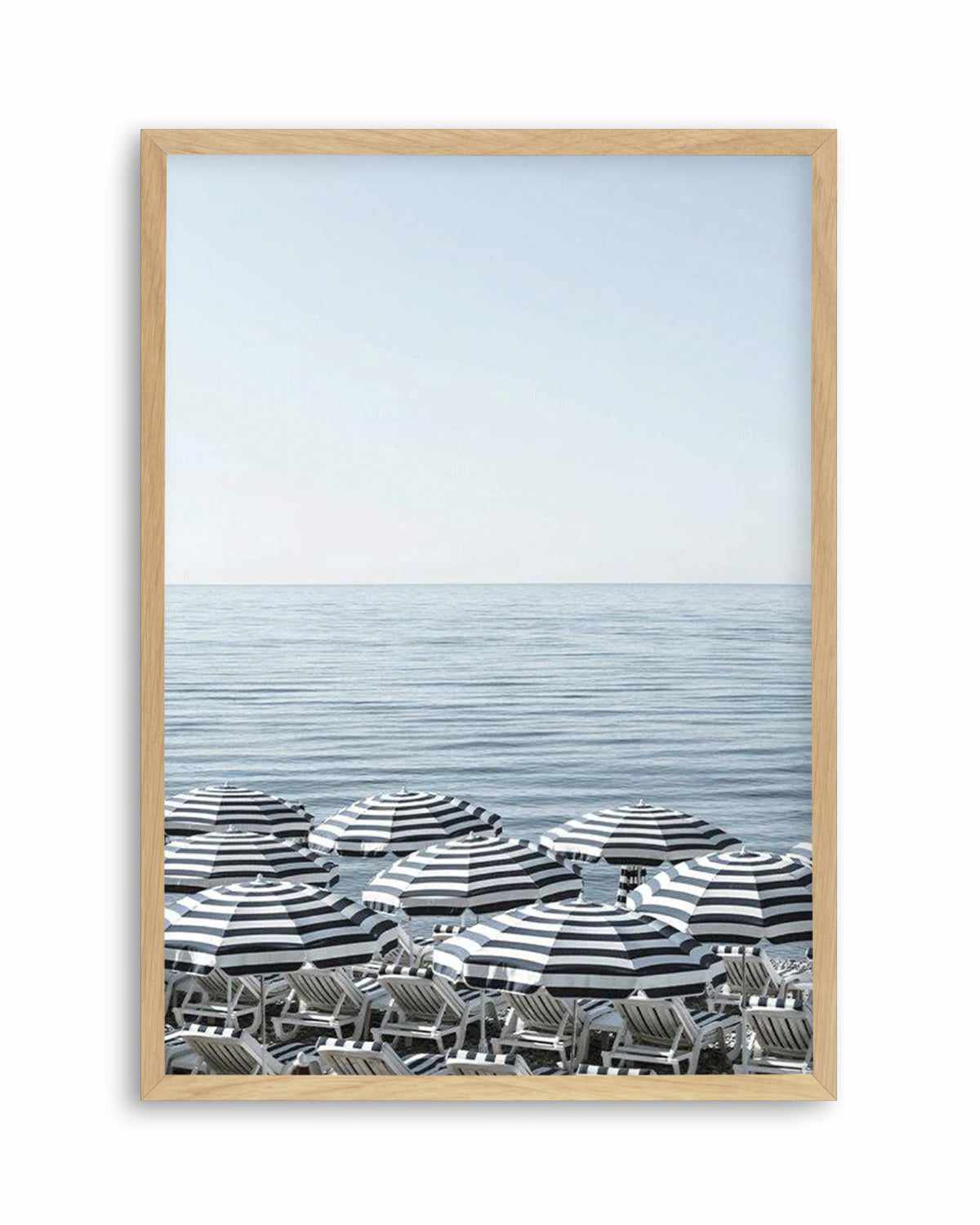 Riviera Parasols I Art Print