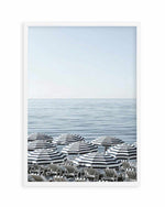 Riviera Parasols I Art Print