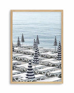 Riviera Parasols II Art Print