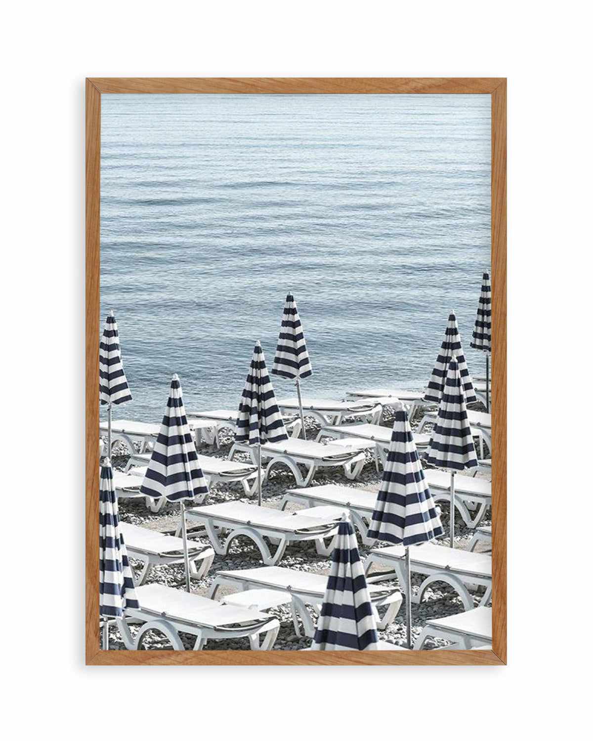 Riviera Parasols III Art Print