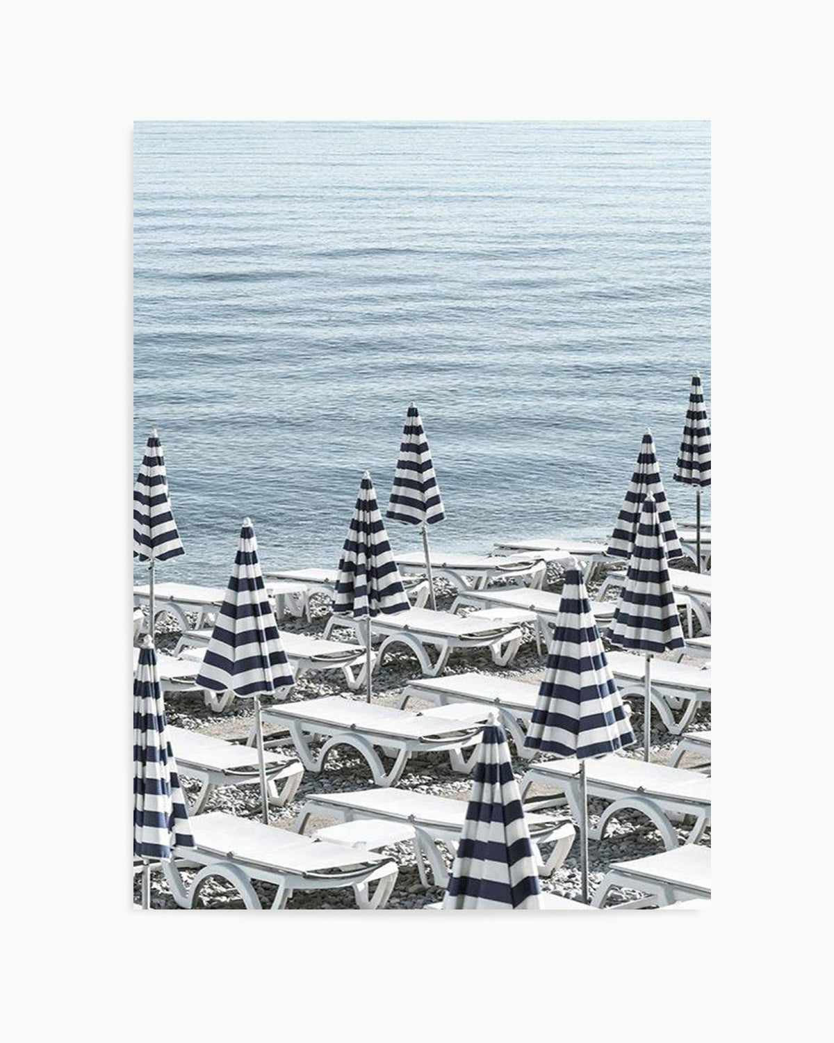 Riviera Parasols III Art Print