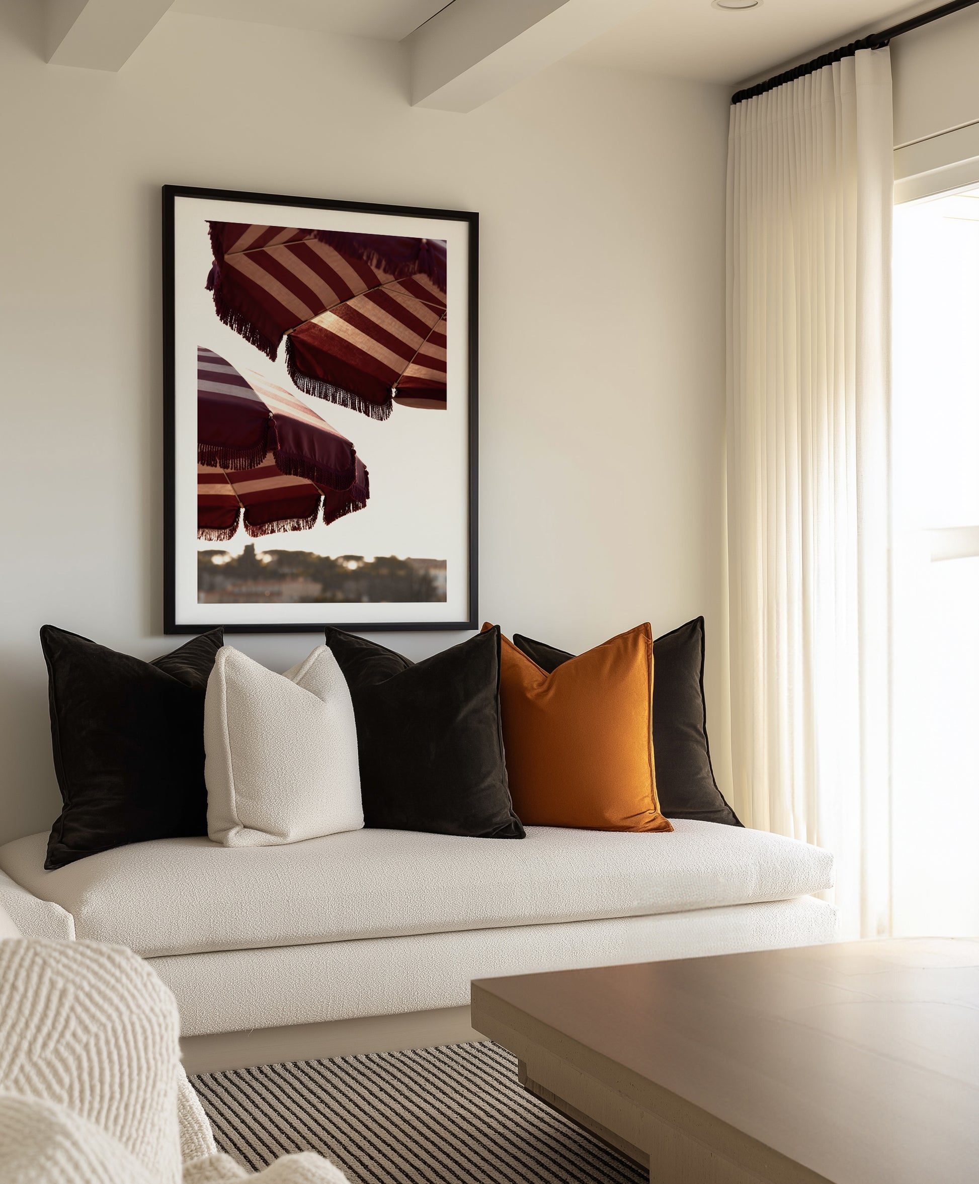 Riviera Sunsets I | Art Print from Olive et Oriel where you can shop wallpaper and artworks online