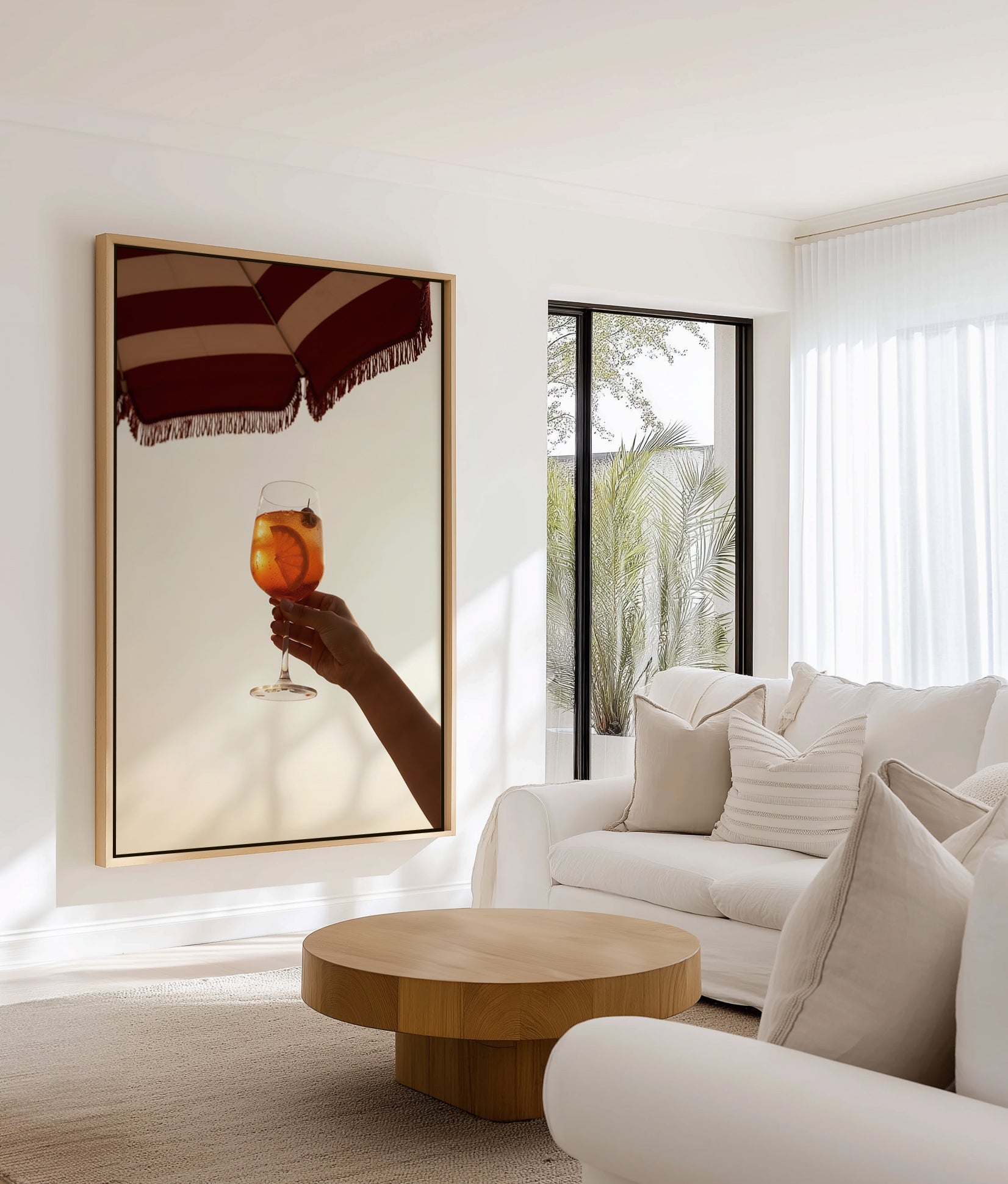 Riviera Sunsets II | Framed Canvas Art Print from Olive et Oriel where you can shop wallpaper and artworks online