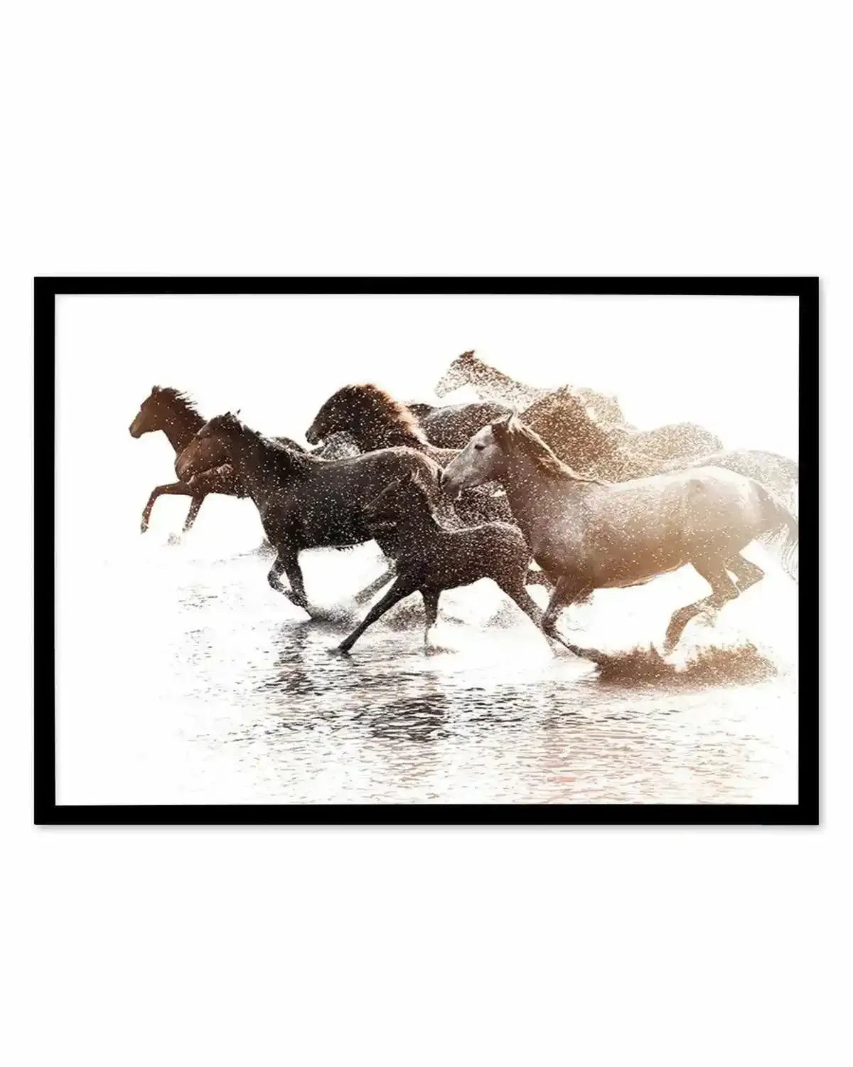 Riviere Stallions Art Print from Olive et Oriel where you can shop wallpaper and artworks online