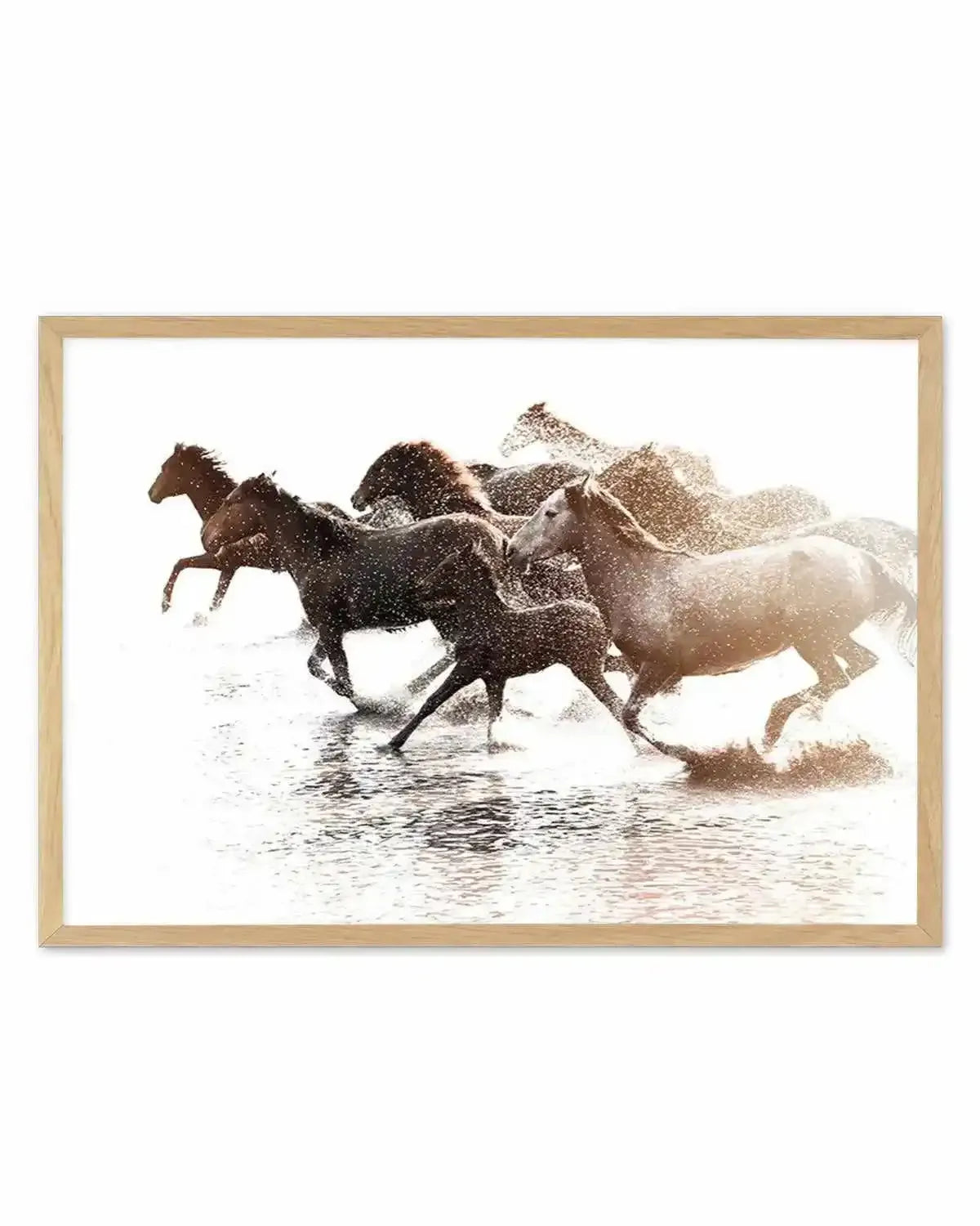 Riviere Stallions Art Print from Olive et Oriel where you can shop wallpaper and artworks online