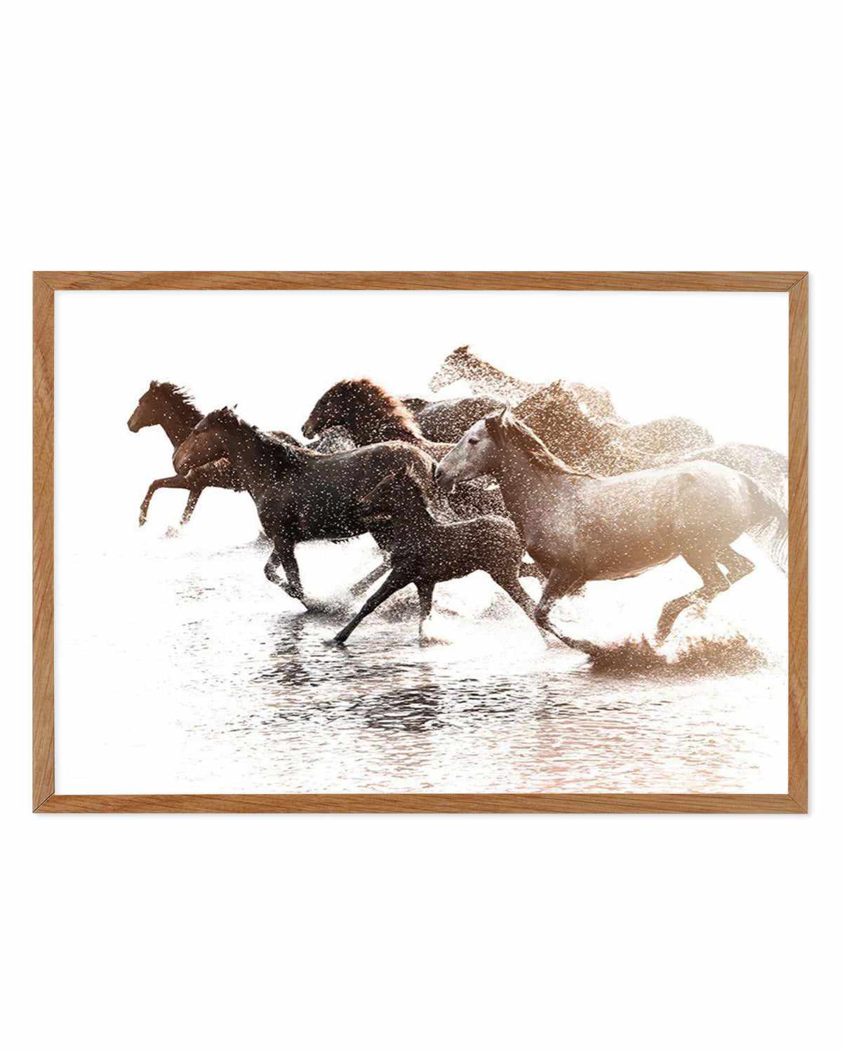 Riviere Stallions Art Print