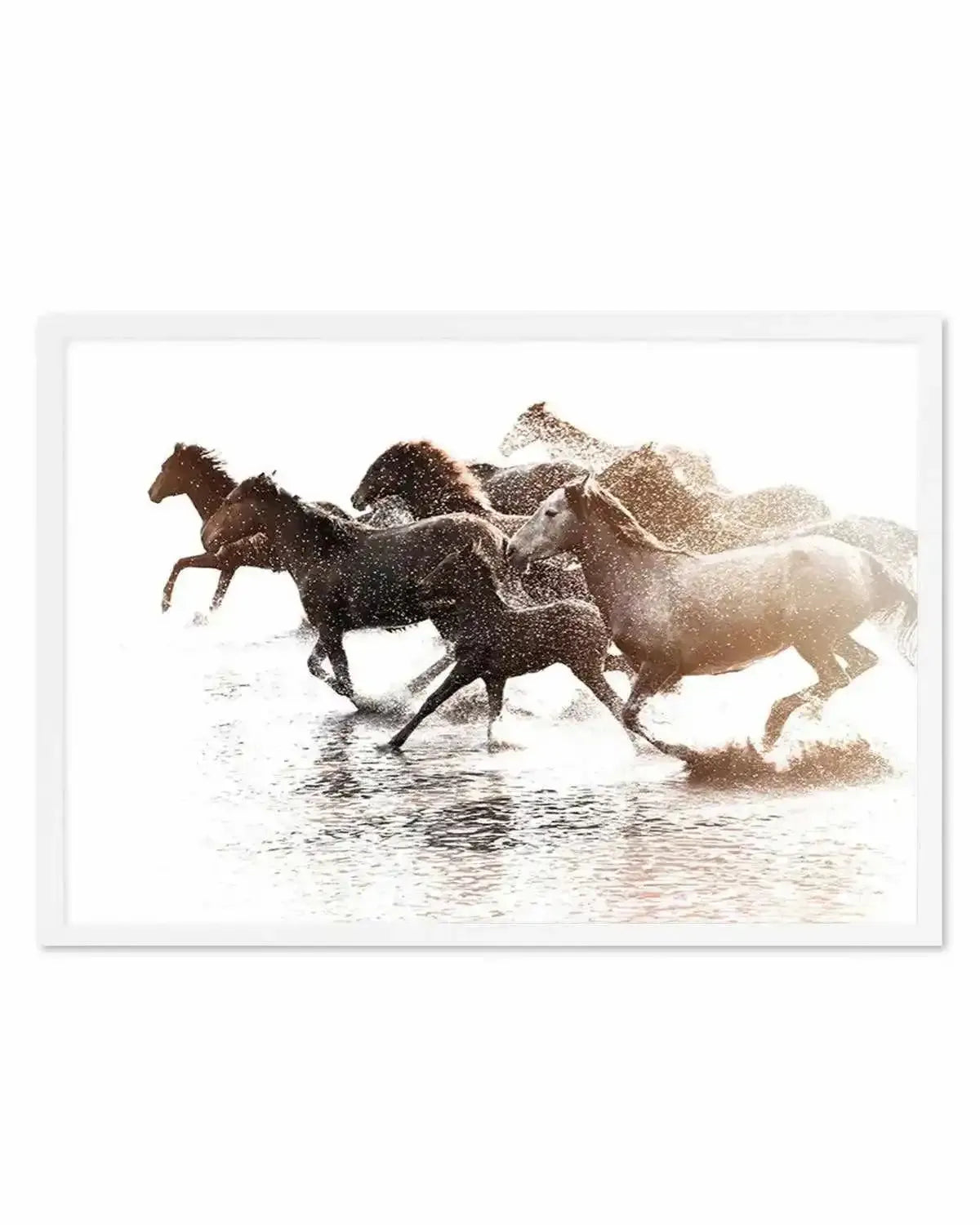 Riviere Stallions Art Print from Olive et Oriel where you can shop wallpaper and artworks online