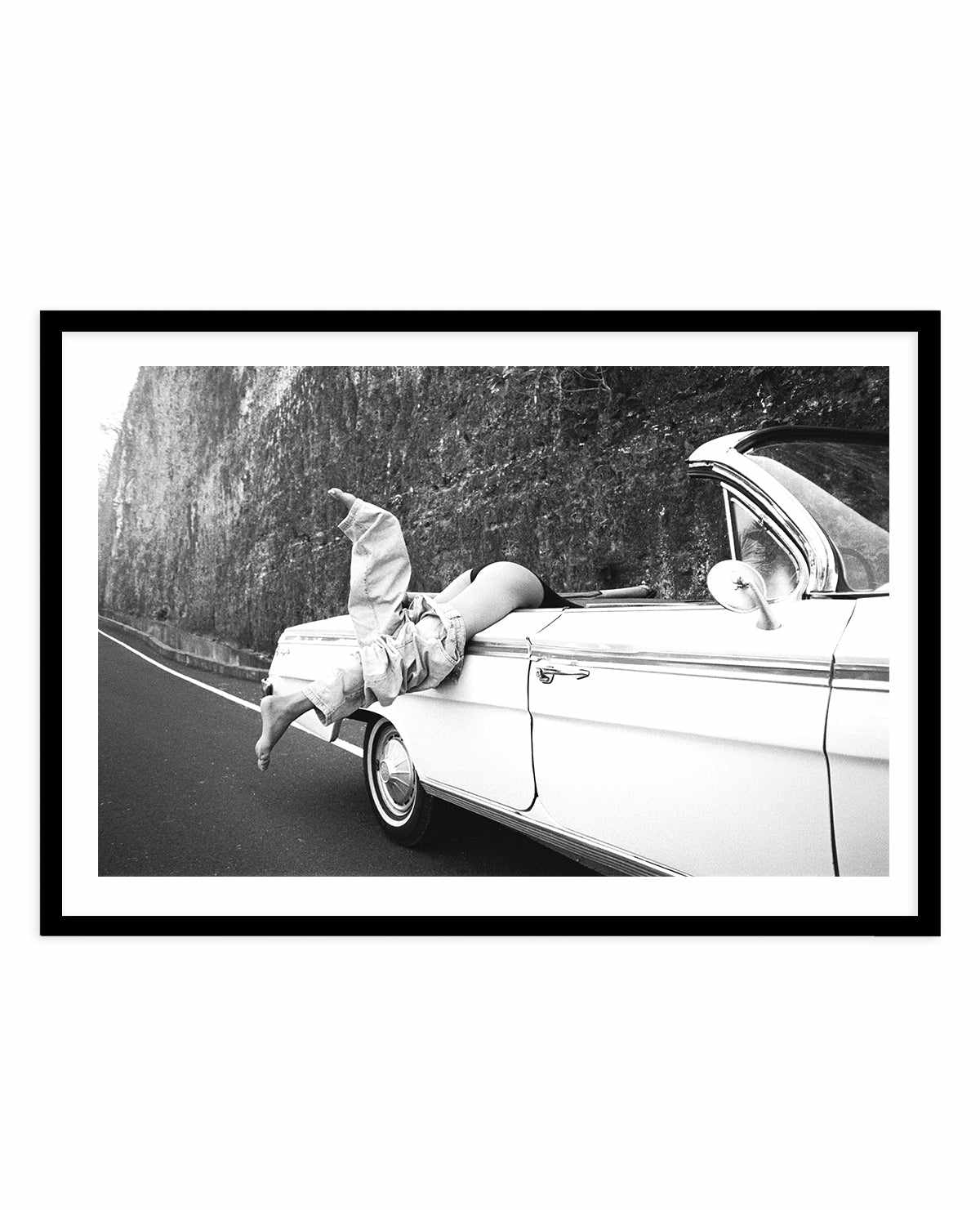 Road Trip B&W by Amy Hallam | Art Print