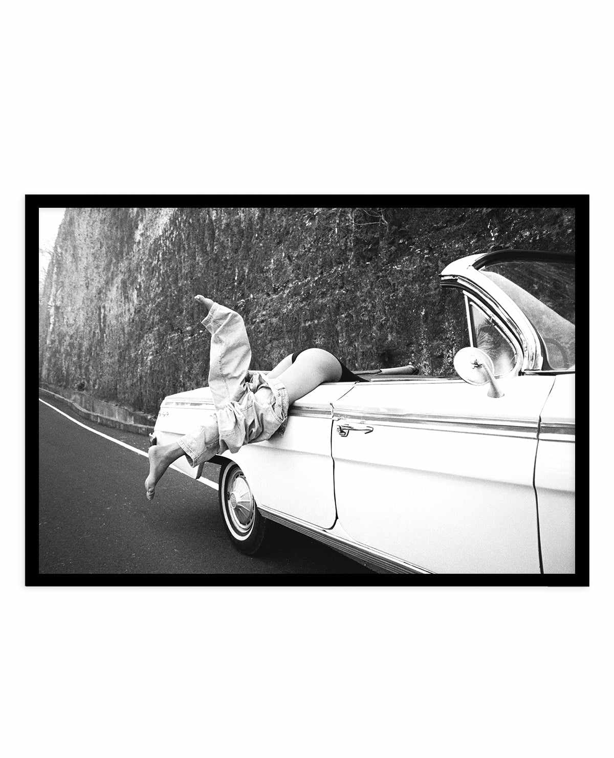 Road Trip B&W by Amy Hallam | Art Print