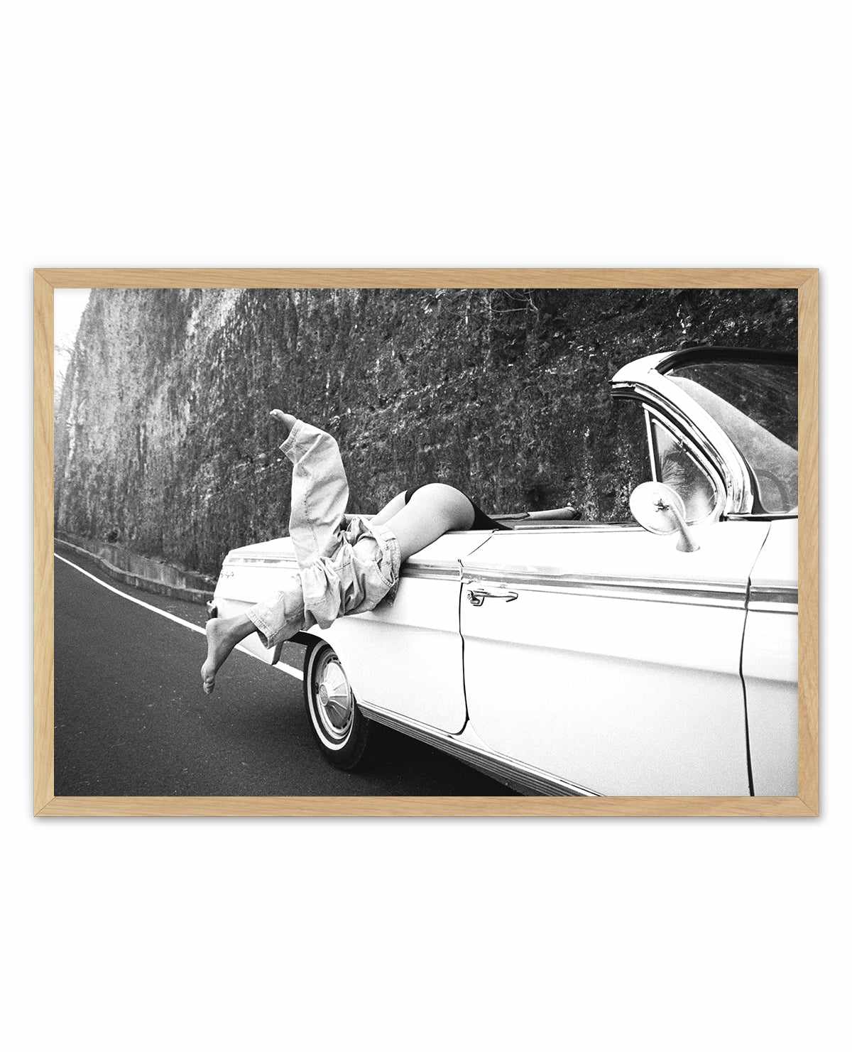 Road Trip B&W by Amy Hallam | Art Print