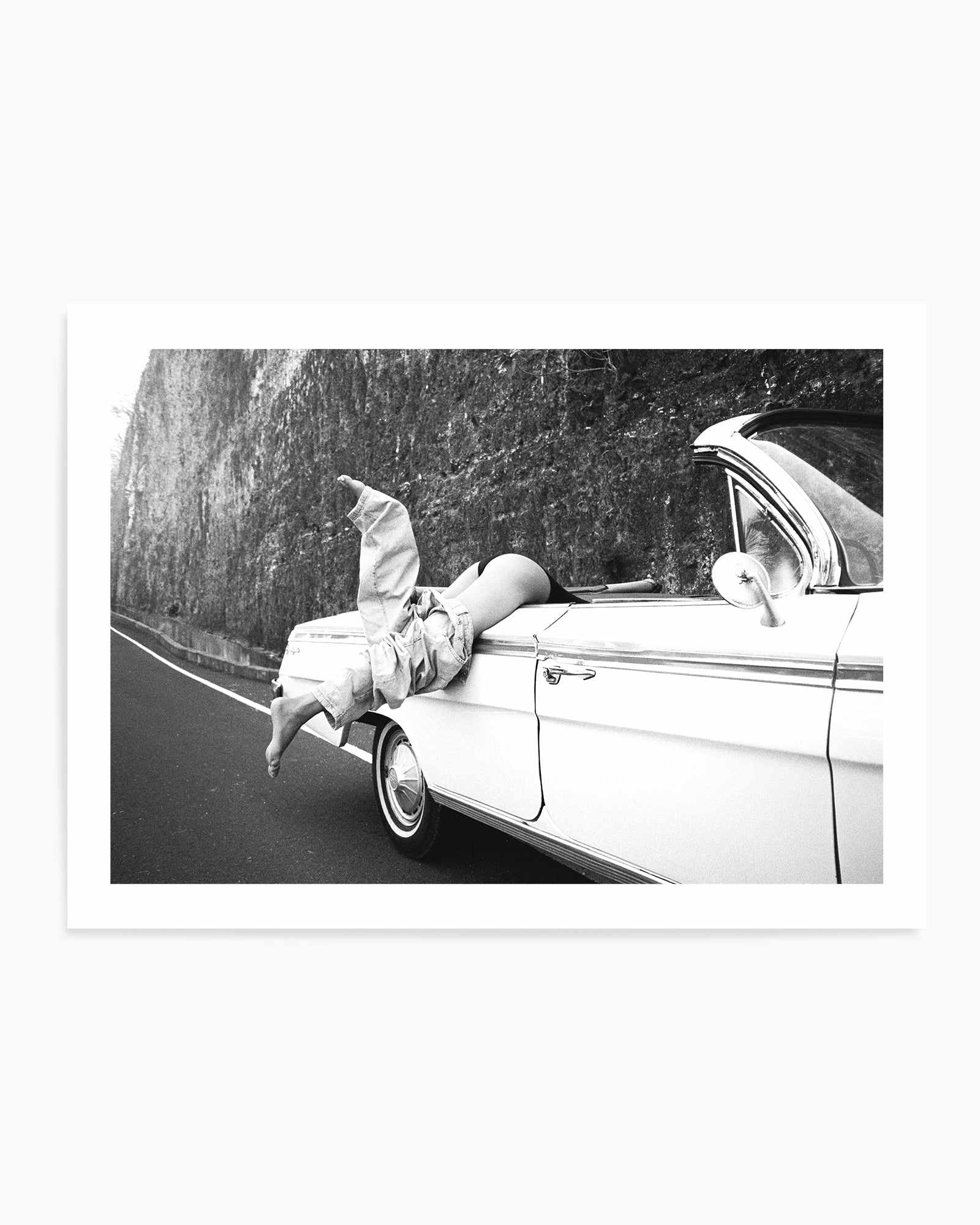 Road Trip B&W by Amy Hallam | Art Print