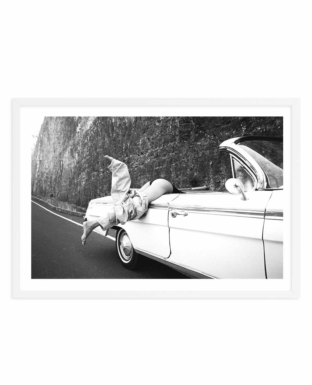 Road Trip B&W by Amy Hallam | Art Print