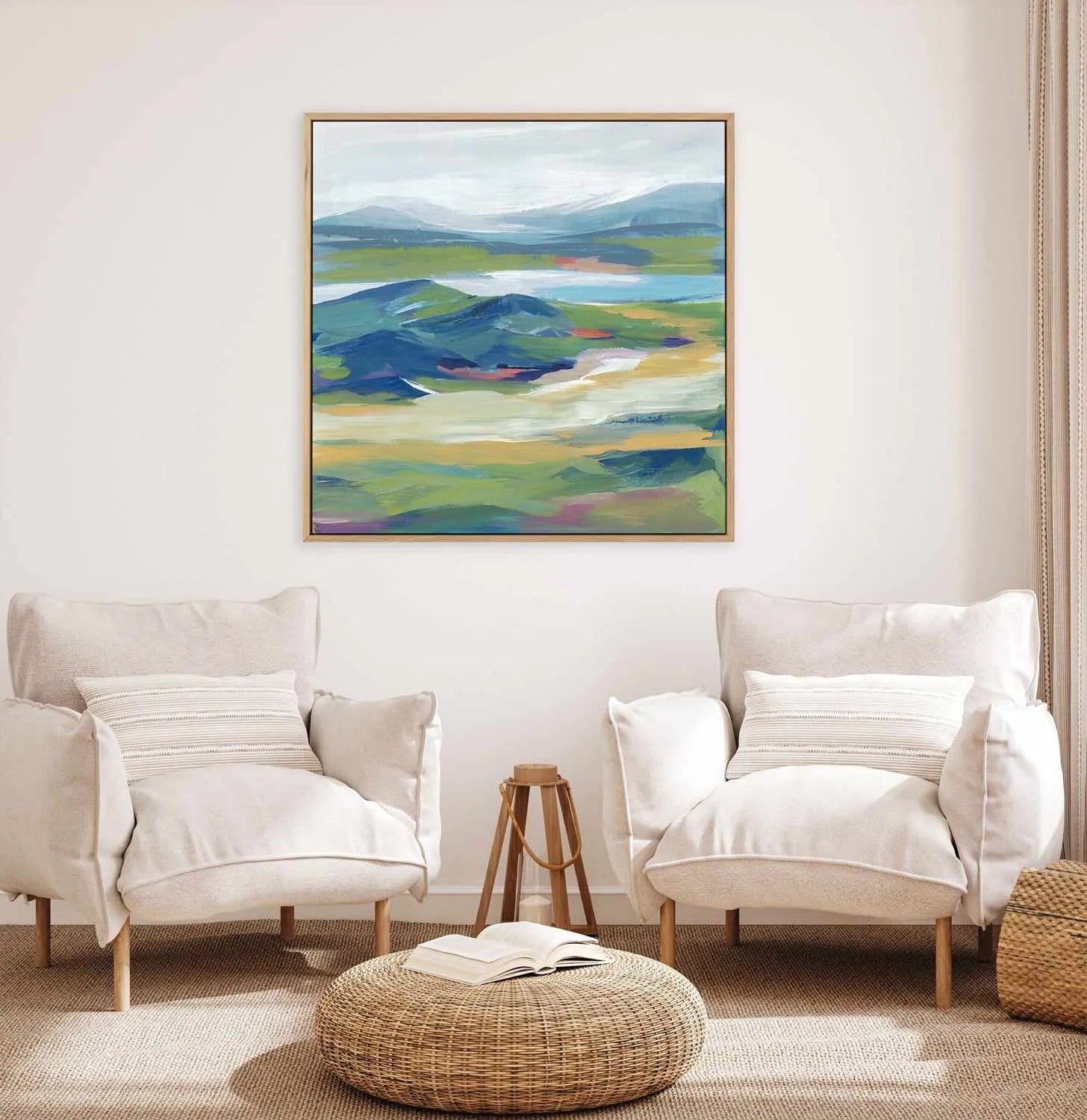 Roaring Prairie | Framed Canvas Art Print from Olive et Oriel where you can shop wallpaper and artworks online