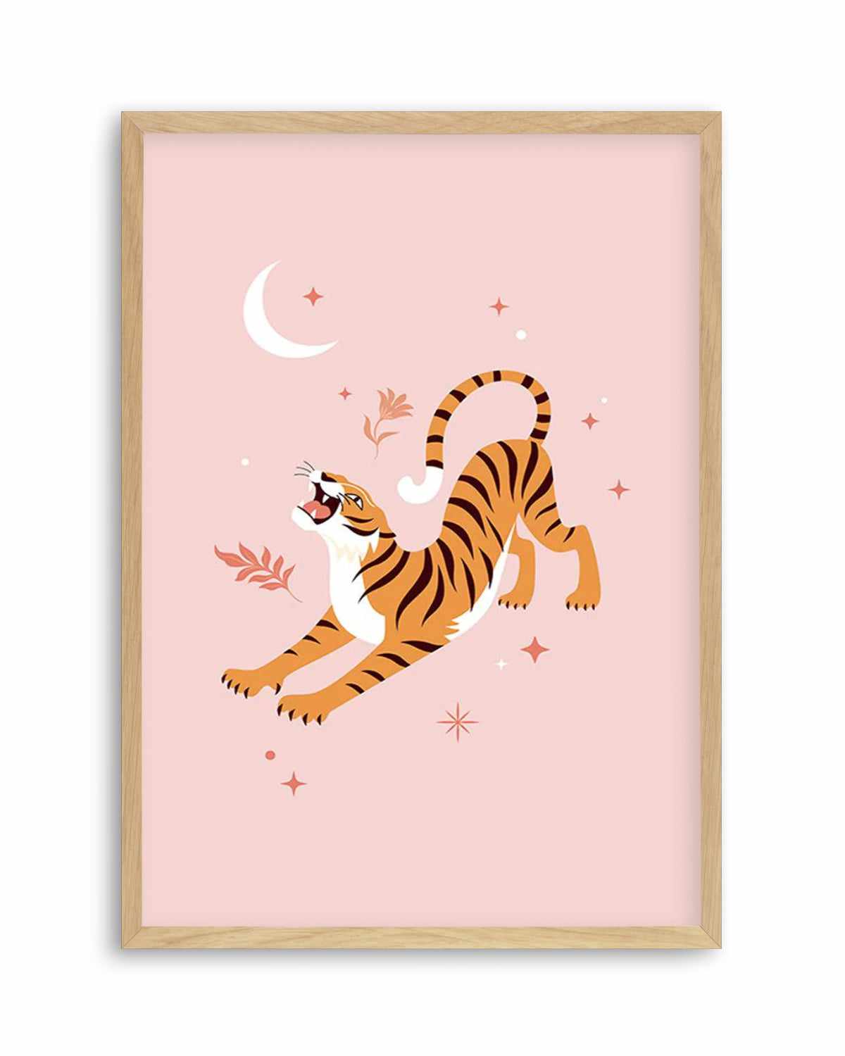 Roaring Tiger I Art Print