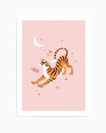 Roaring Tiger I Art Print