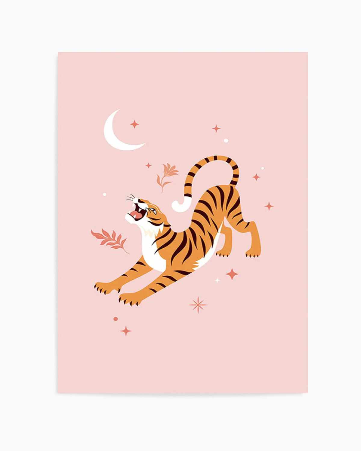 Roaring Tiger I Art Print