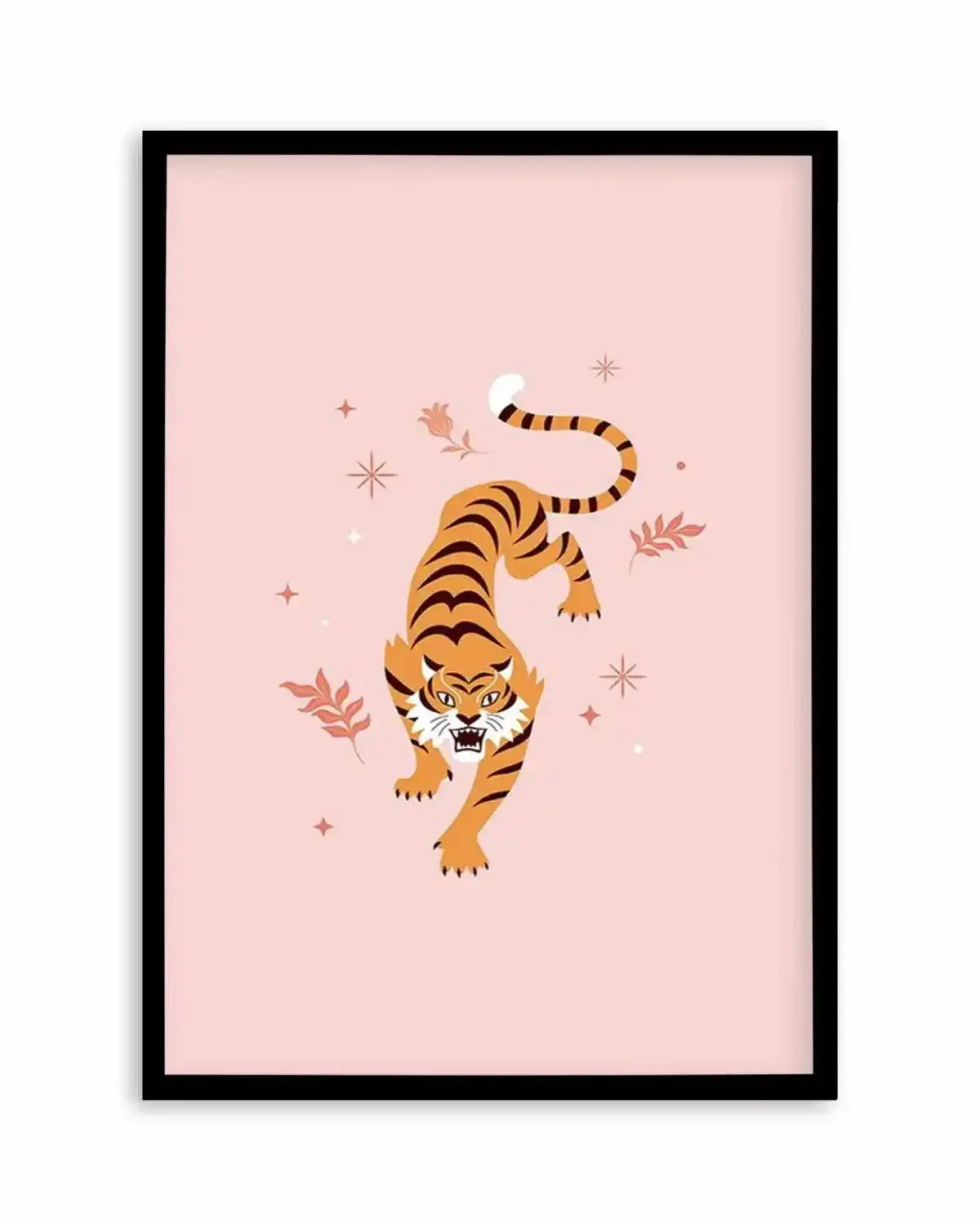 Roaring Tiger II Art Print from Olive et Oriel where you can shop wallpaper and artworks online