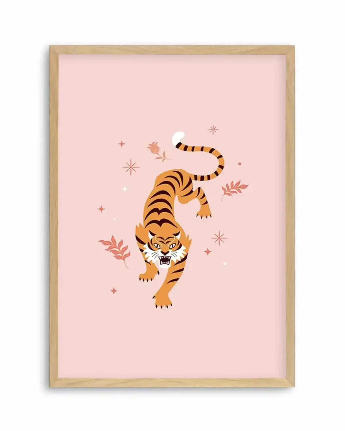 Roaring Tiger II Art Print from Olive et Oriel where you can shop wallpaper and artworks online
