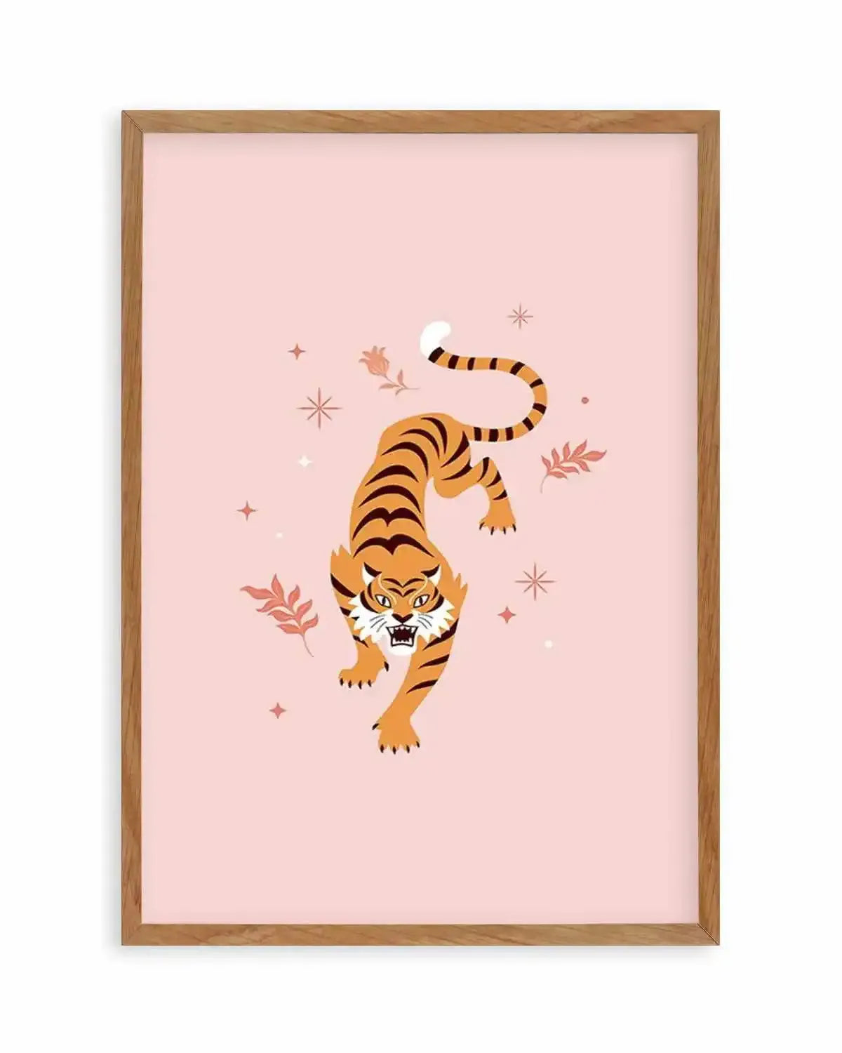 Roaring Tiger II Art Print from Olive et Oriel where you can shop wallpaper and artworks online
