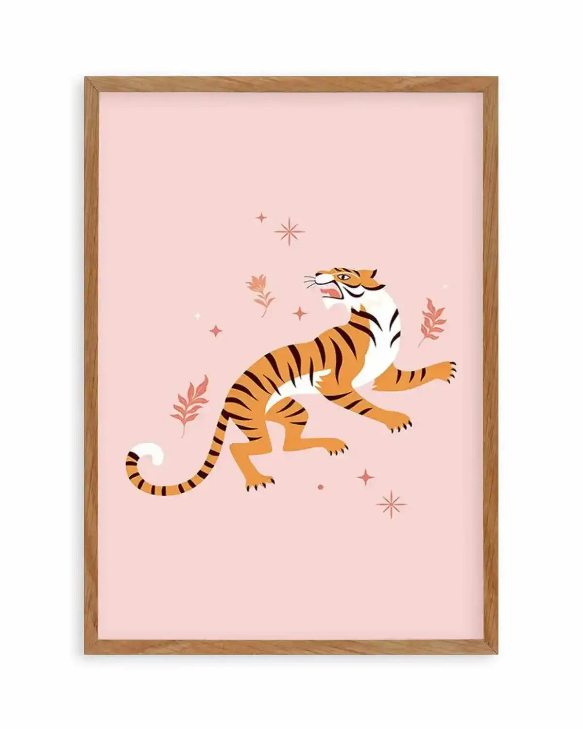 Roaring Tiger III Art Print from Olive et Oriel where you can shop wallpaper and artworks online