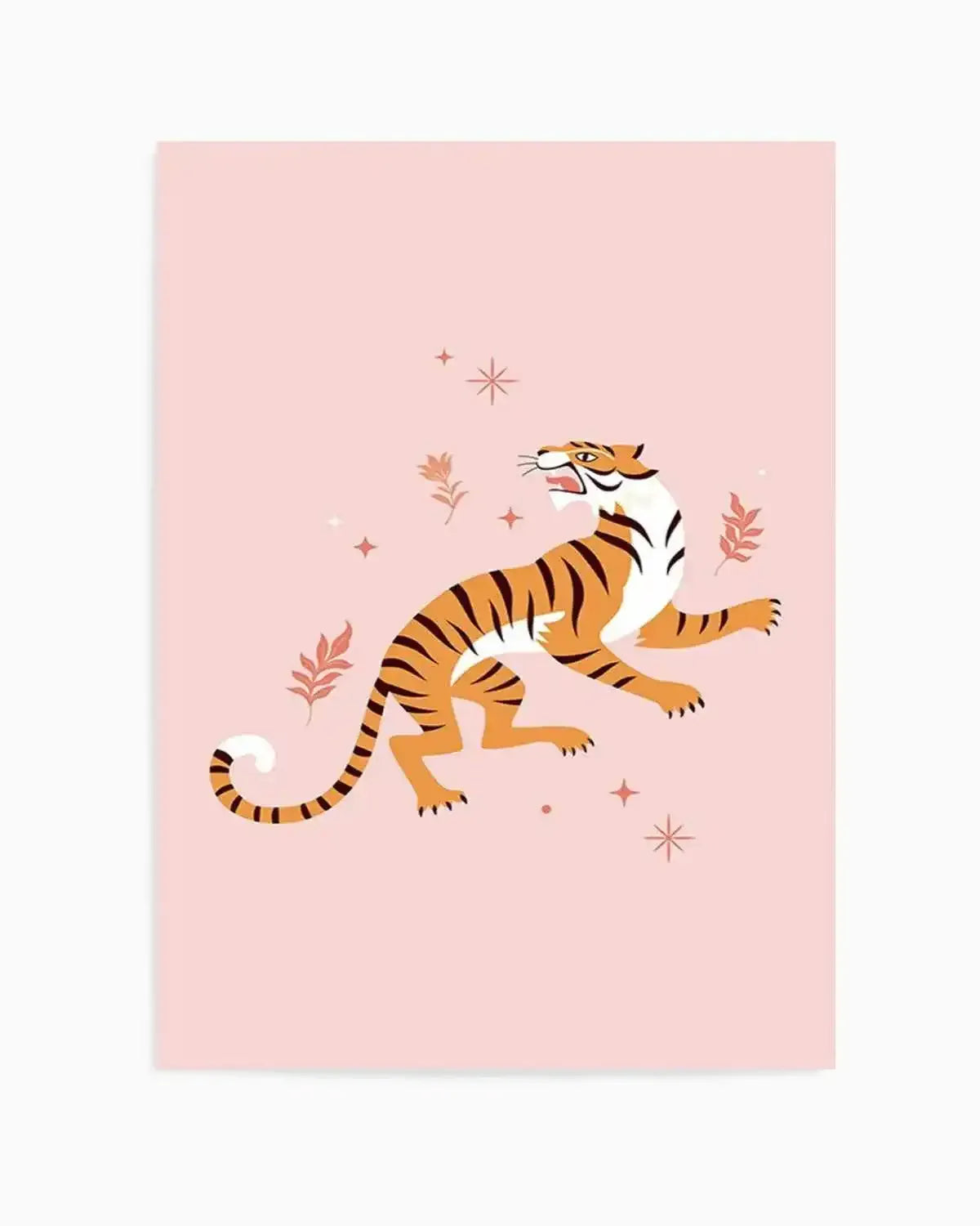 Roaring Tiger III Art Print from Olive et Oriel where you can shop wallpaper and artworks online