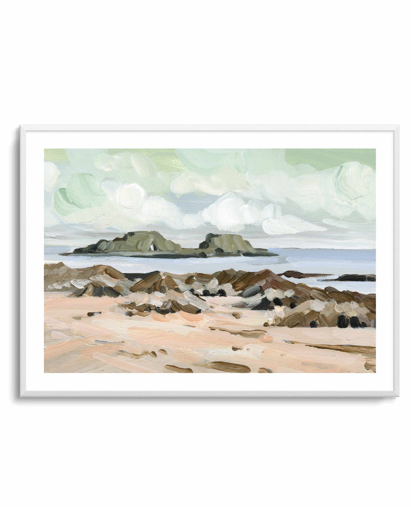 Rock Beach By Shina Choi | Art Print from Olive et Oriel where you can shop wallpaper and artworks online