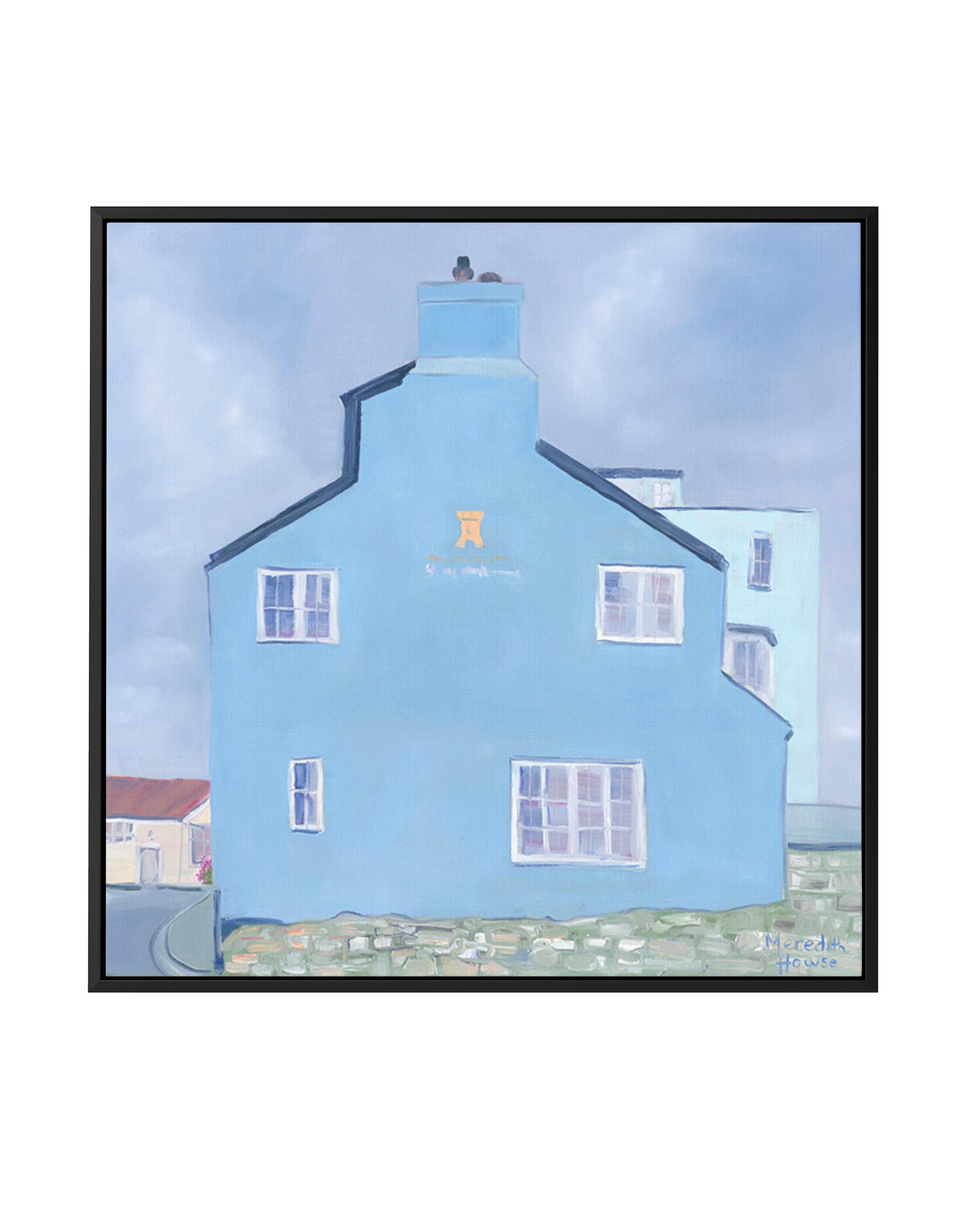 Rock Point Inn Lyme Regis by Meredith Howse | Framed Canvas Art Print