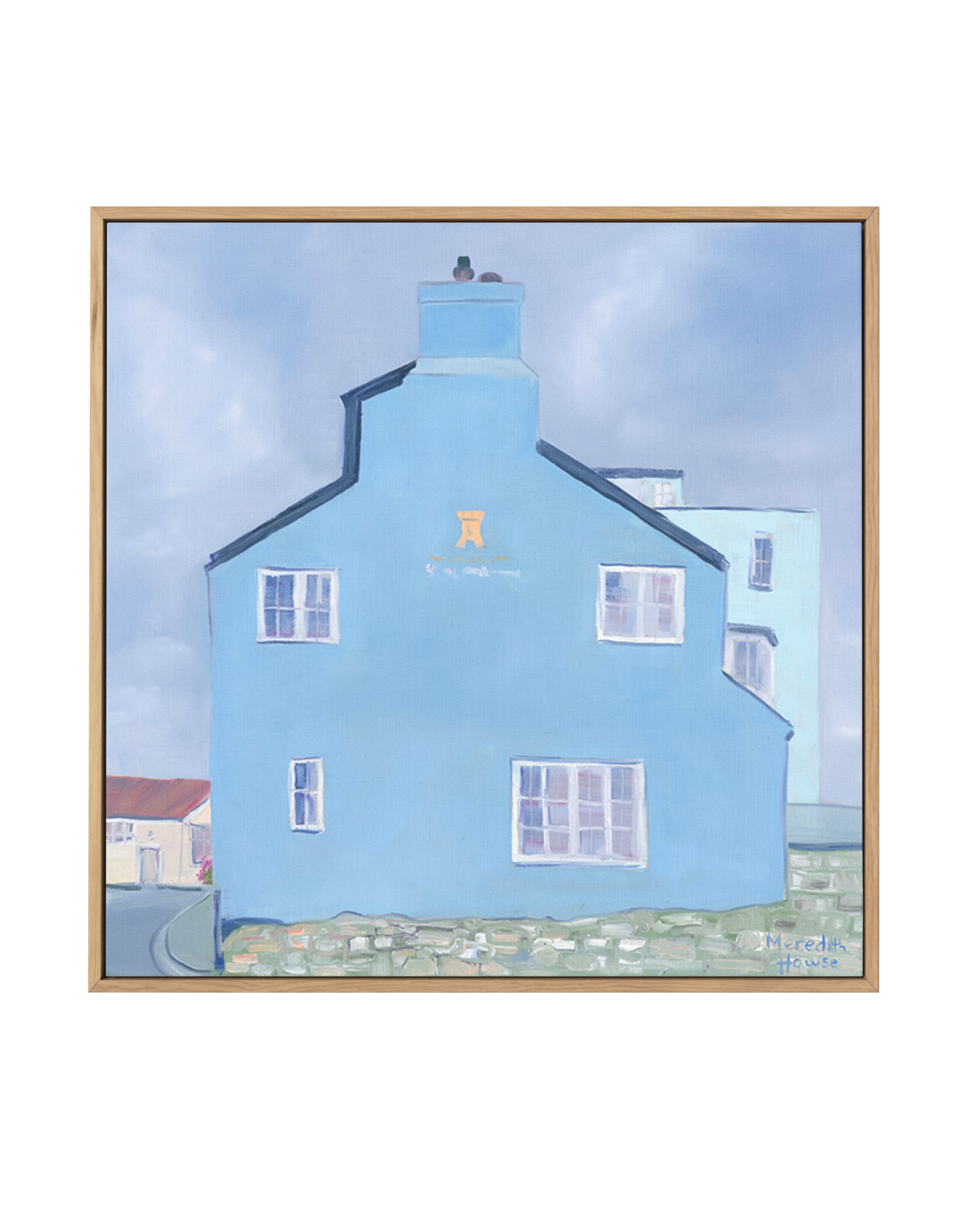 Rock Point Inn Lyme Regis by Meredith Howse | Framed Canvas Art Print