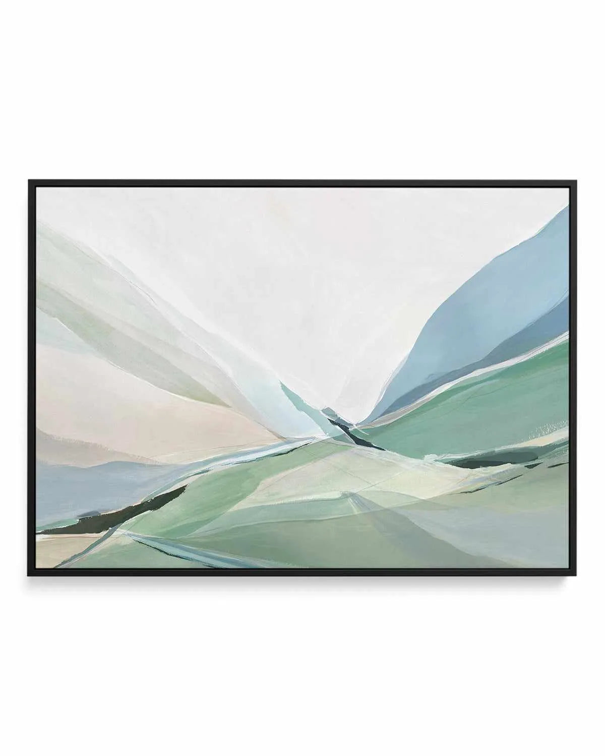 Rolling Green | Framed Canvas Art Print from Olive et Oriel where you can shop wallpaper and artworks online