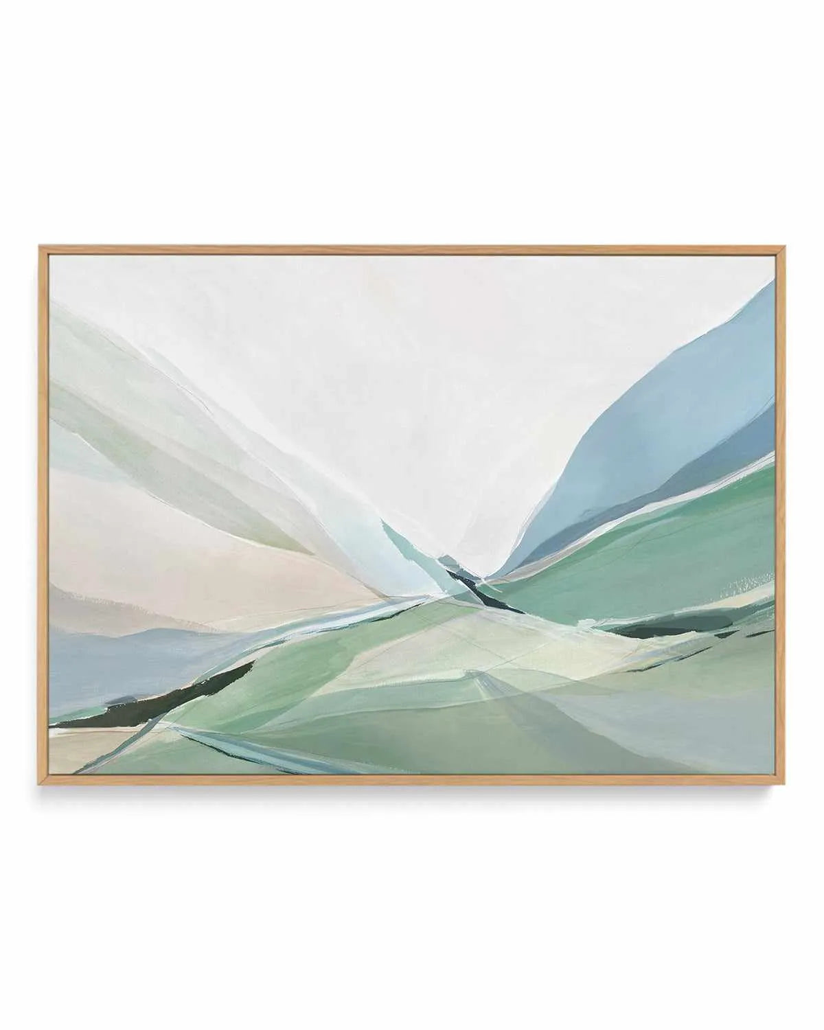 Rolling Green | Framed Canvas Art Print from Olive et Oriel where you can shop wallpaper and artworks online