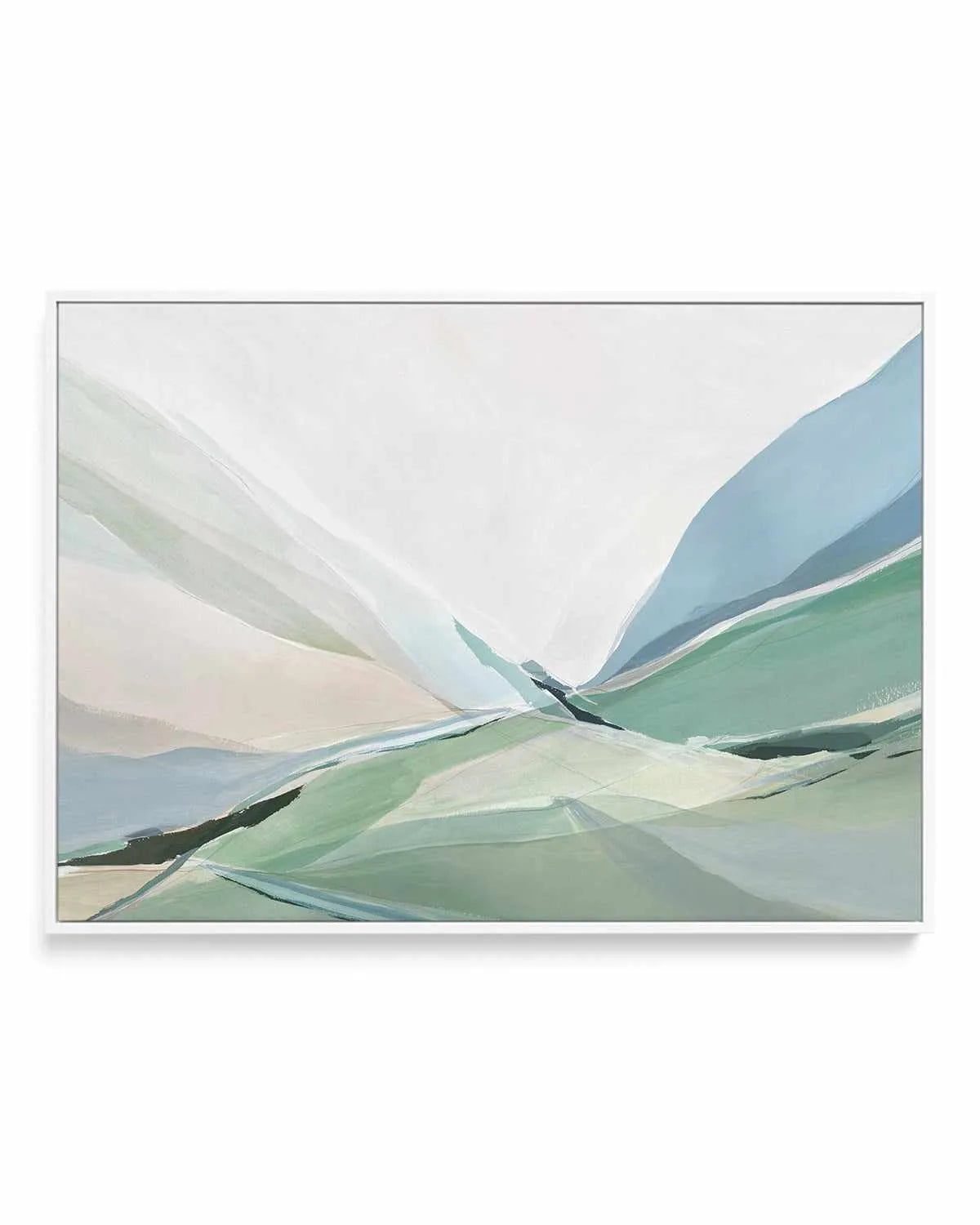 Rolling Green | Framed Canvas Art Print from Olive et Oriel where you can shop wallpaper and artworks online