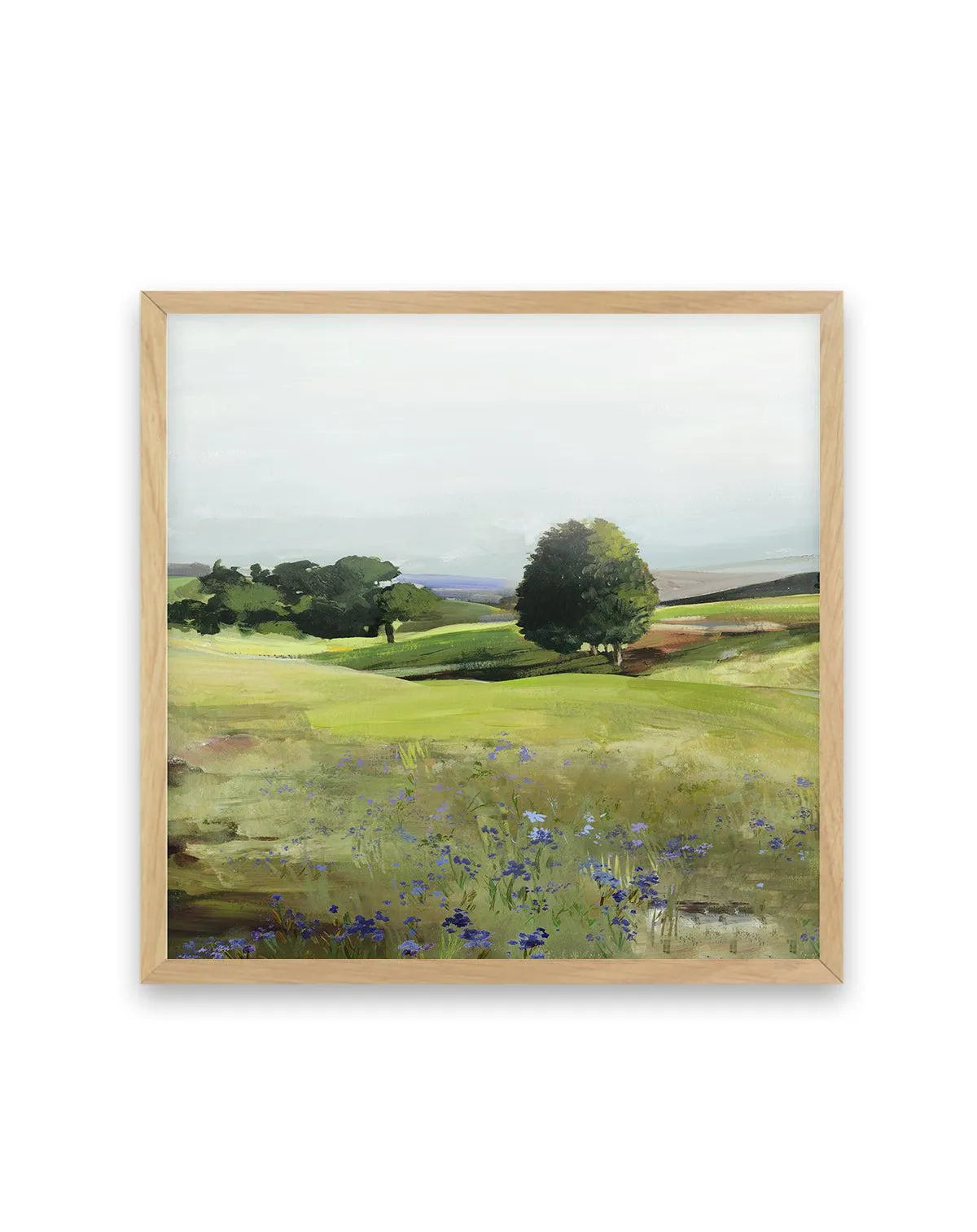 Rolling Green Left SQ Art Print from Olive et Oriel where you can shop wallpaper and artworks online