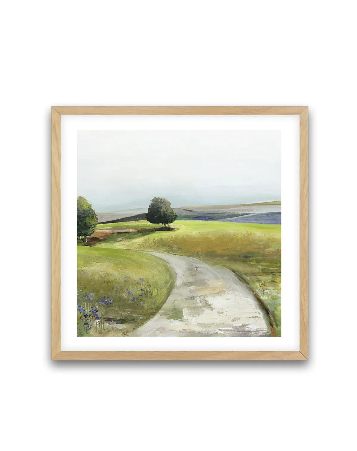 Rolling Green Right SQ Art Print from Olive et Oriel where you can shop wallpaper and artworks online