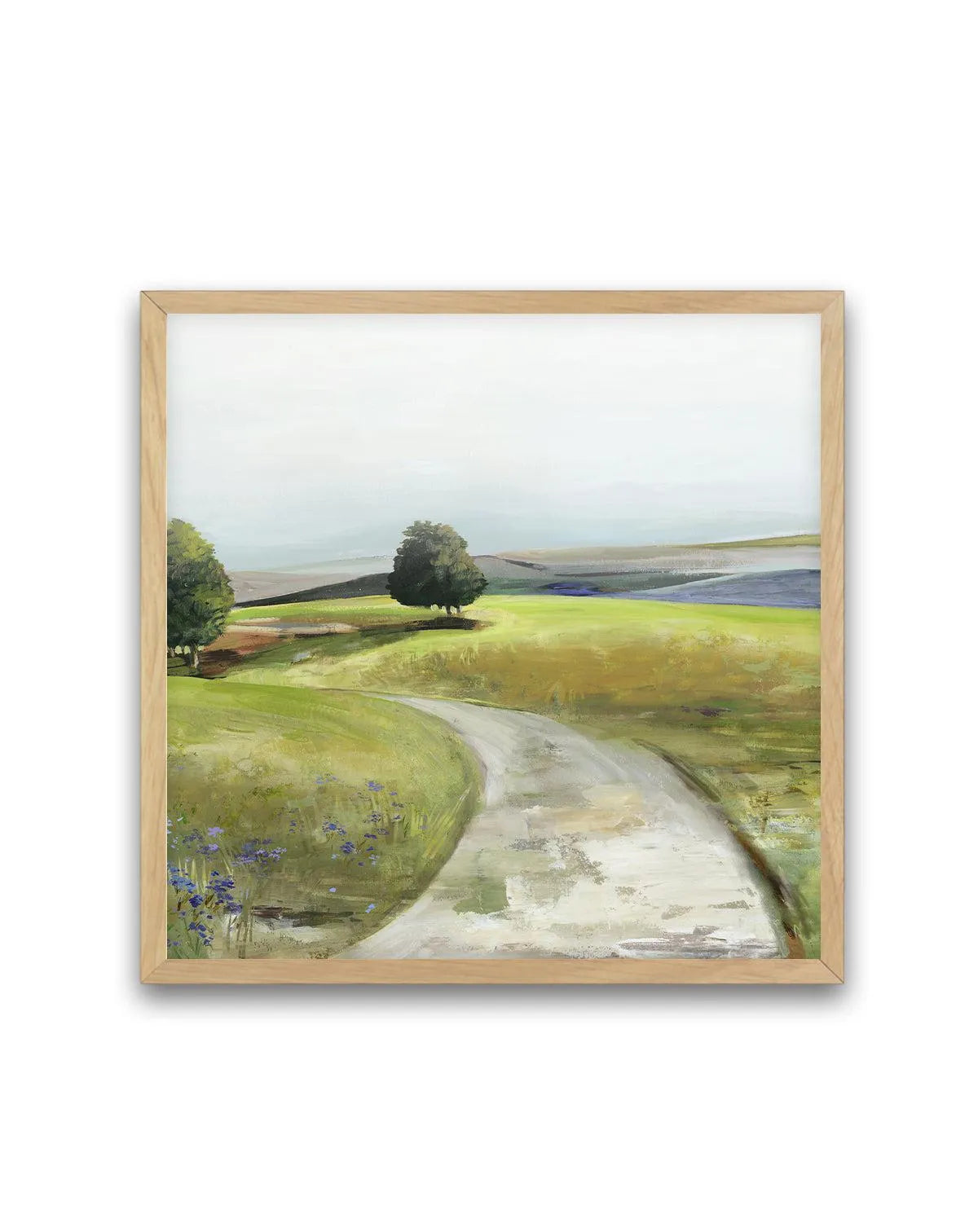 Rolling Green Right SQ Art Print from Olive et Oriel where you can shop wallpaper and artworks online