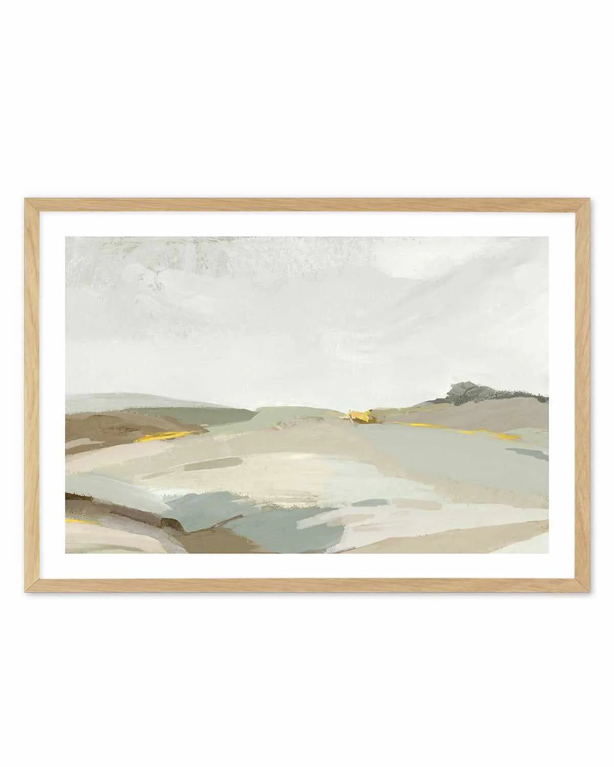 Rolling Hills Art Print-PRINT-Order sage mint green framed abstract painting wall art prints online with Olive et Oriel Australia