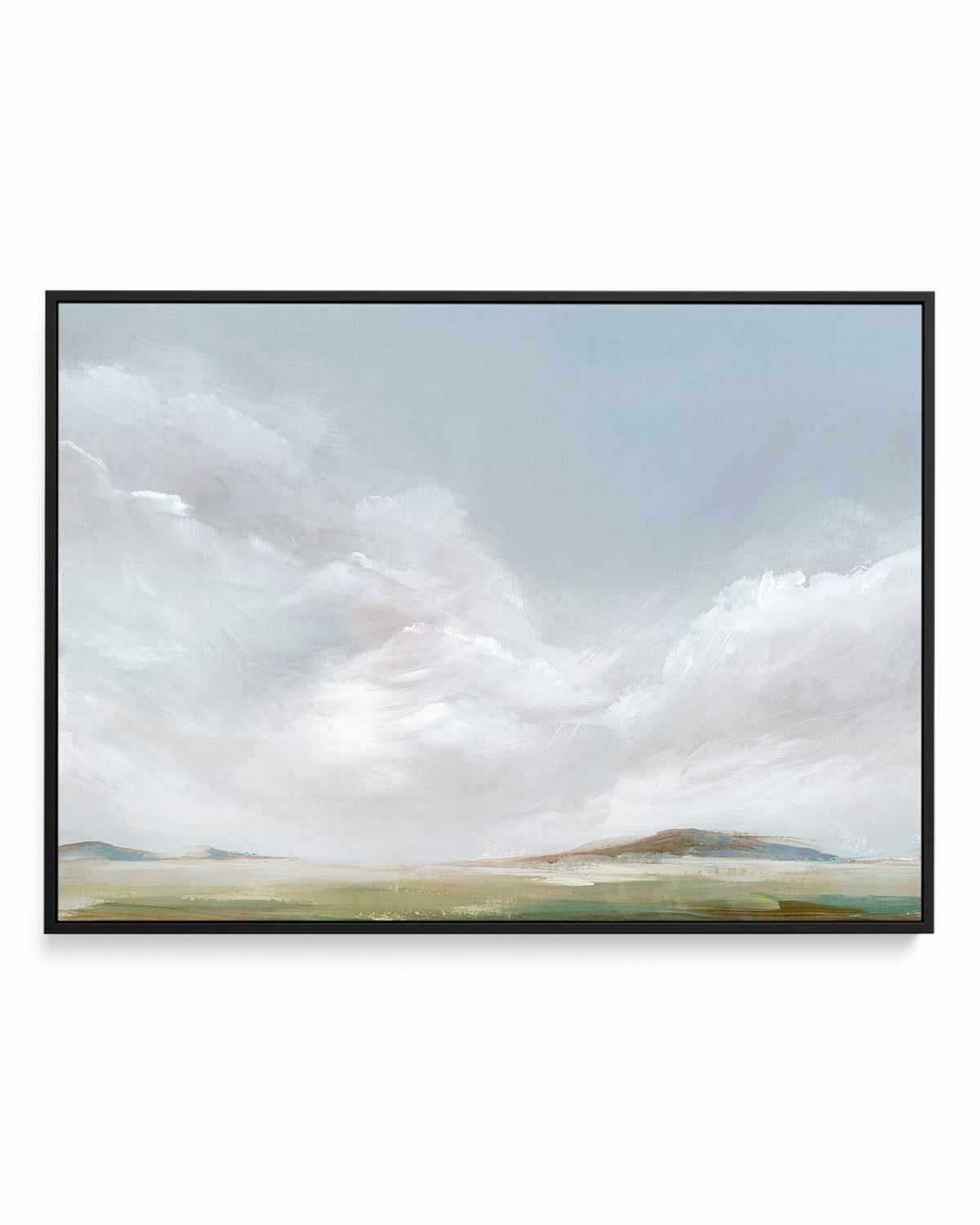 Rolling Pink Clouds | Framed Canvas Art Print