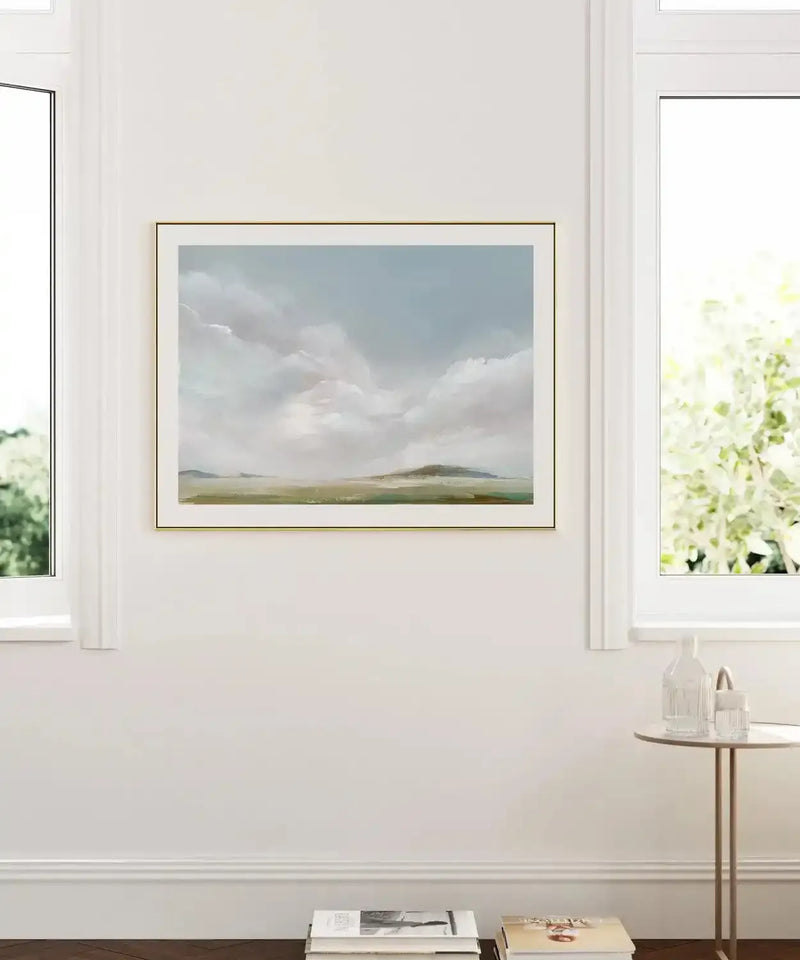 Rolling Pink Clouds Art Print from Olive et Oriel where you can shop wallpaper and artworks online