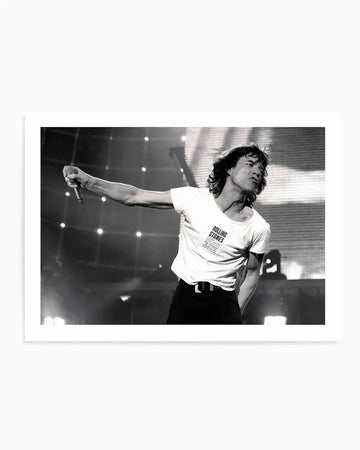 Rolling Stones I - Mick Jagger | Tony Mott Collection Art Print black black & white art print