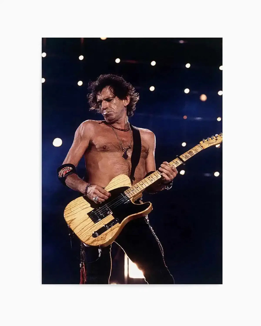 Rolling Stones II - Keith Richards | Tony Mott Collection Art Print black black & white art print