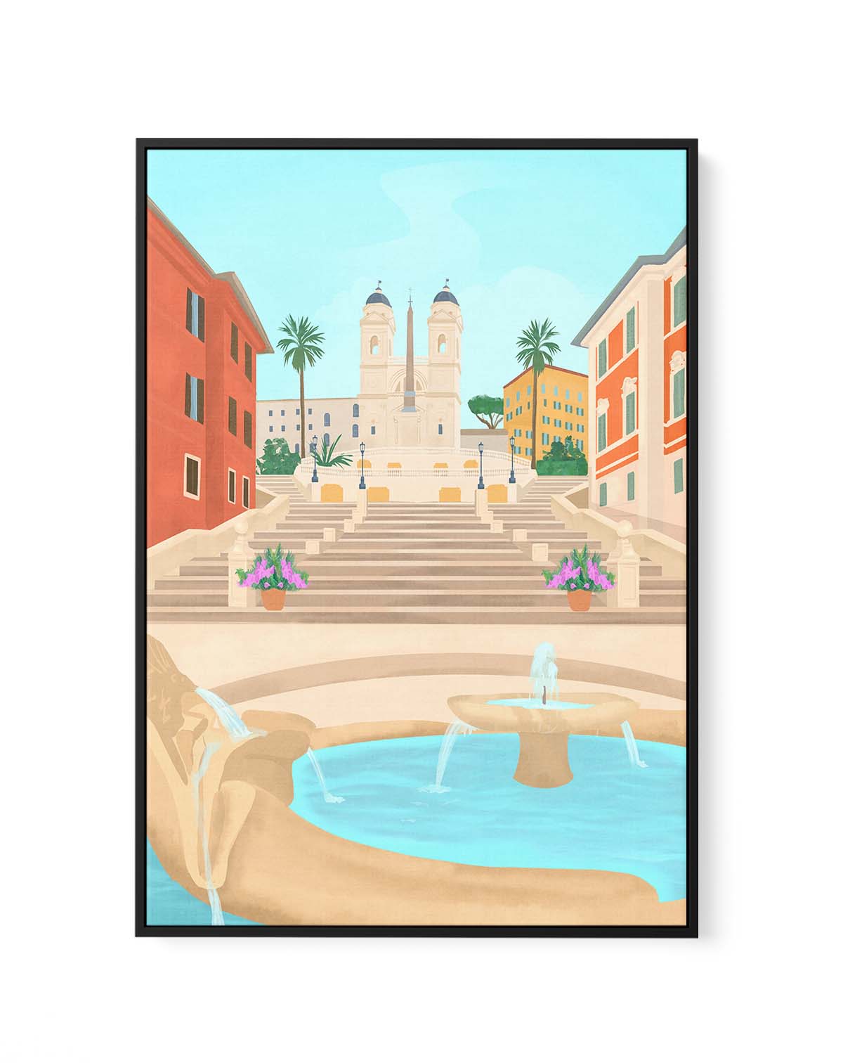 Rome By Petra Lizde | Framed Canvas Art Print