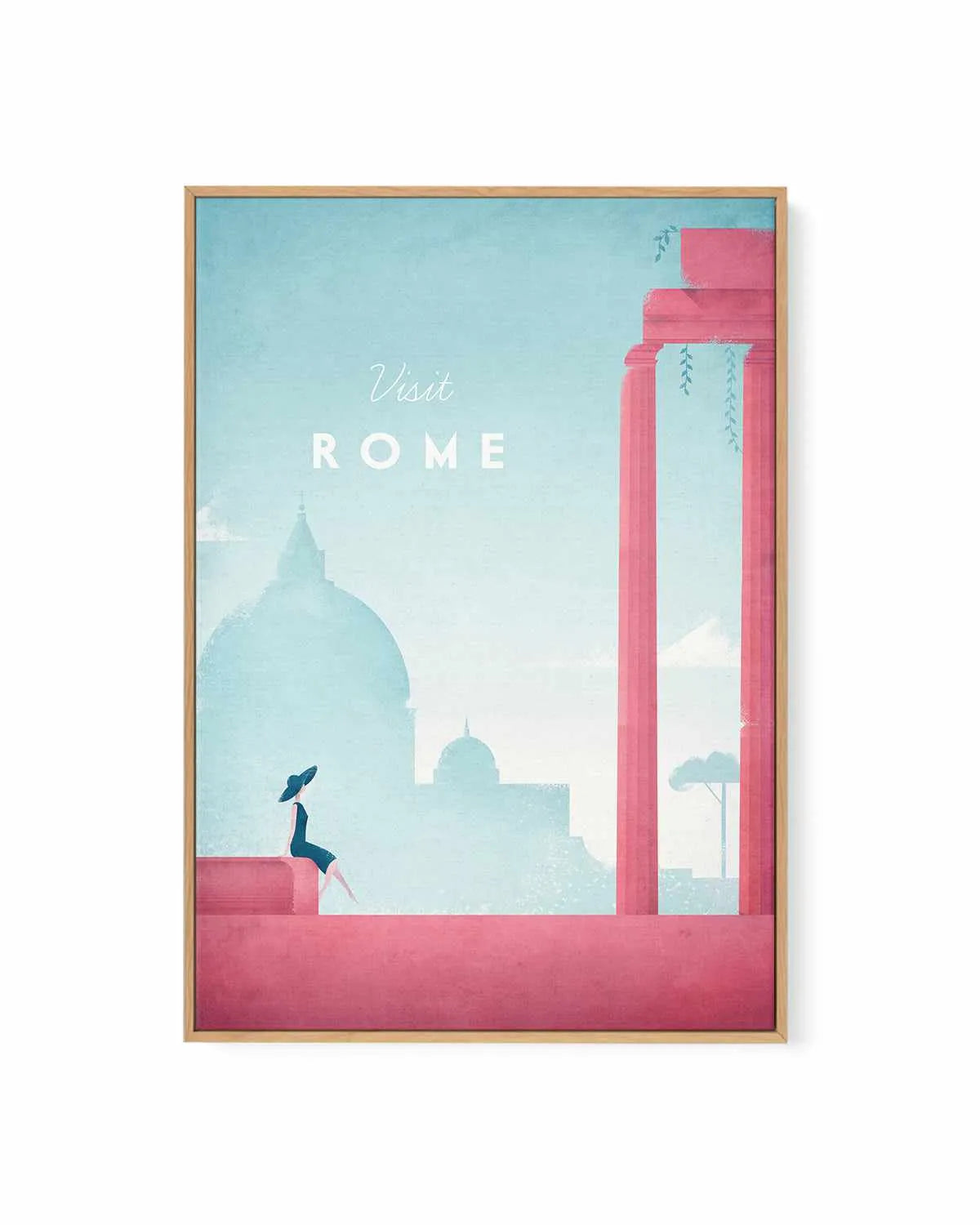 Rome by Henry Rivers | Framed Canvas Art Print from Olive et Oriel where you can shop wallpaper and artworks online