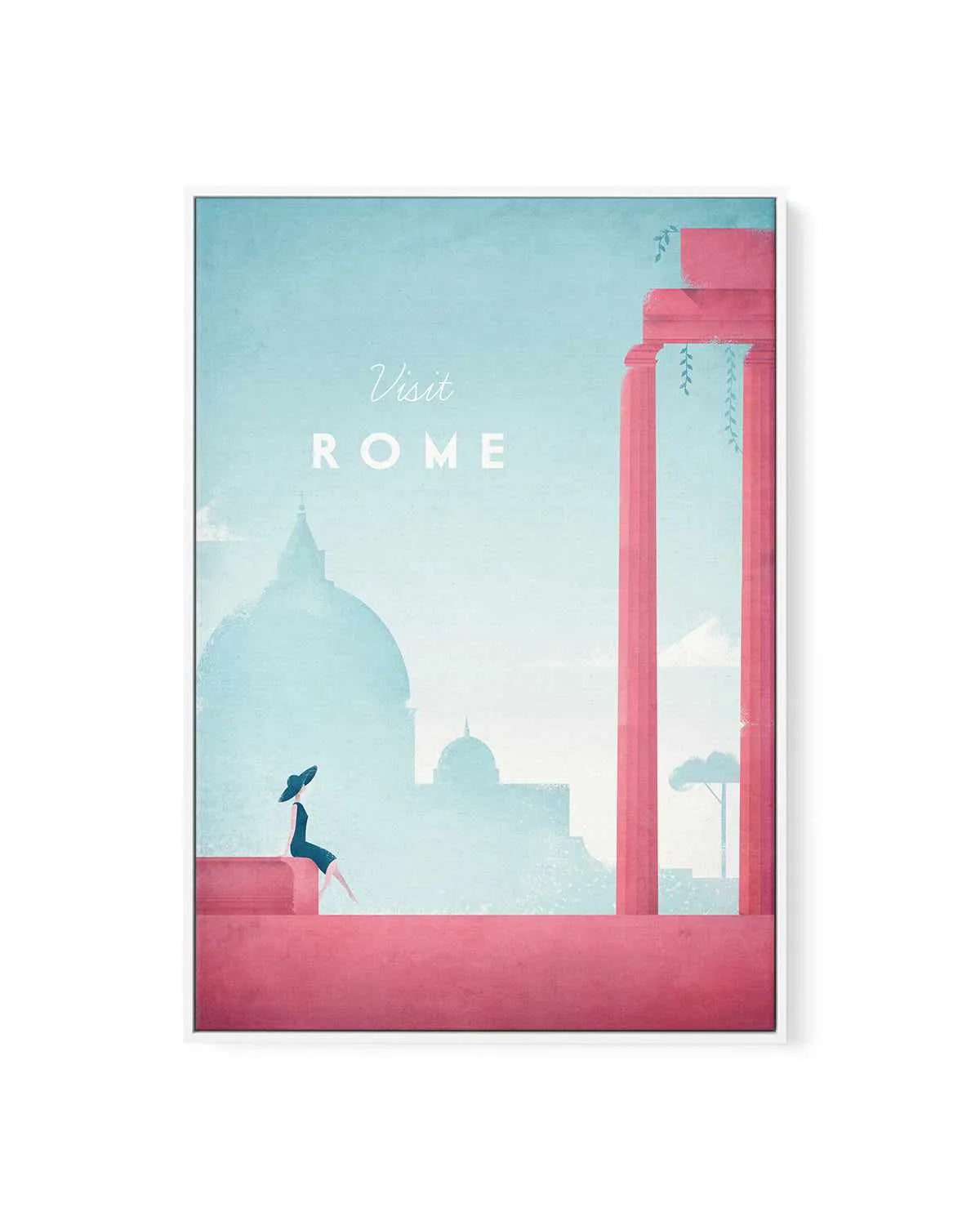 Rome by Henry Rivers | Framed Canvas Art Print from Olive et Oriel where you can shop wallpaper and artworks online
