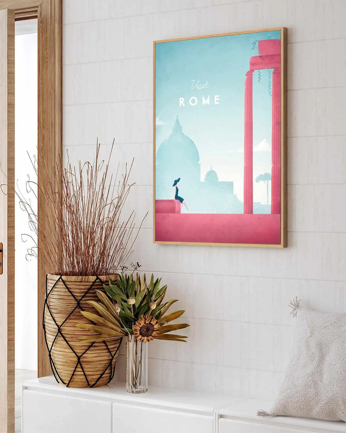 Rome by Henry Rivers | Framed Canvas Art Print from Olive et Oriel where you can shop wallpaper and artworks online