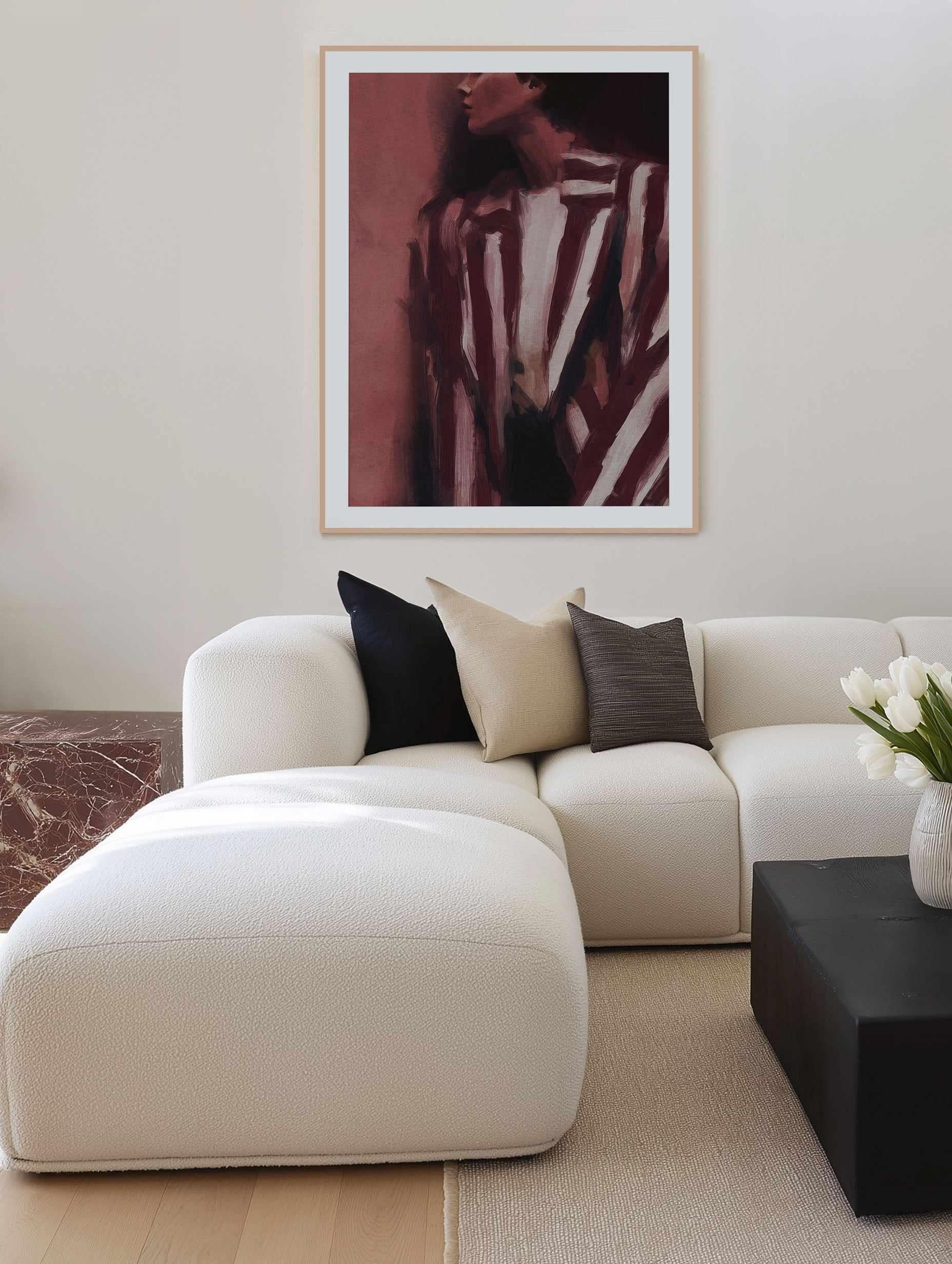 Romy | Art Print from Olive et Oriel where you can shop wallpaper and artworks online