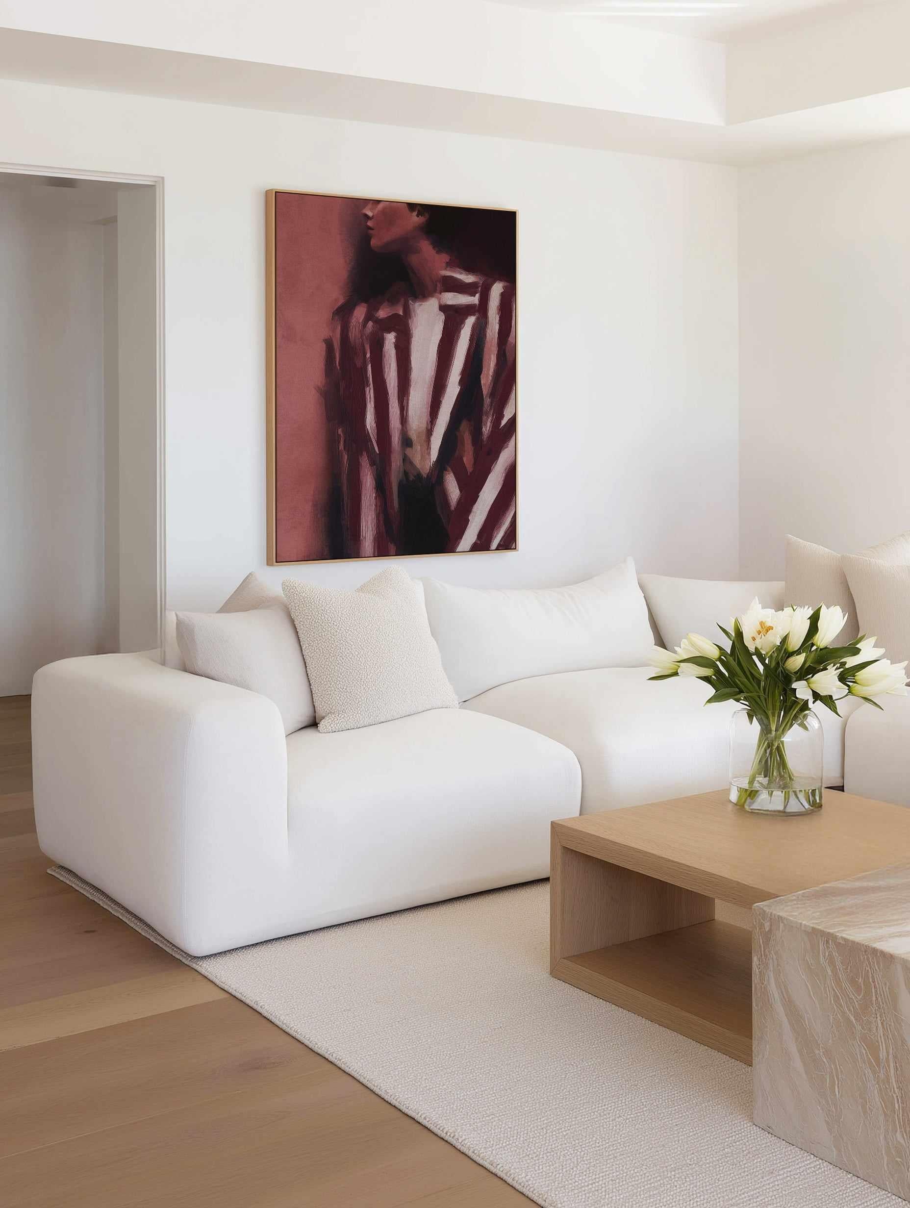 Romy | Framed Canvas Art Print from Olive et Oriel where you can shop wallpaper and artworks online