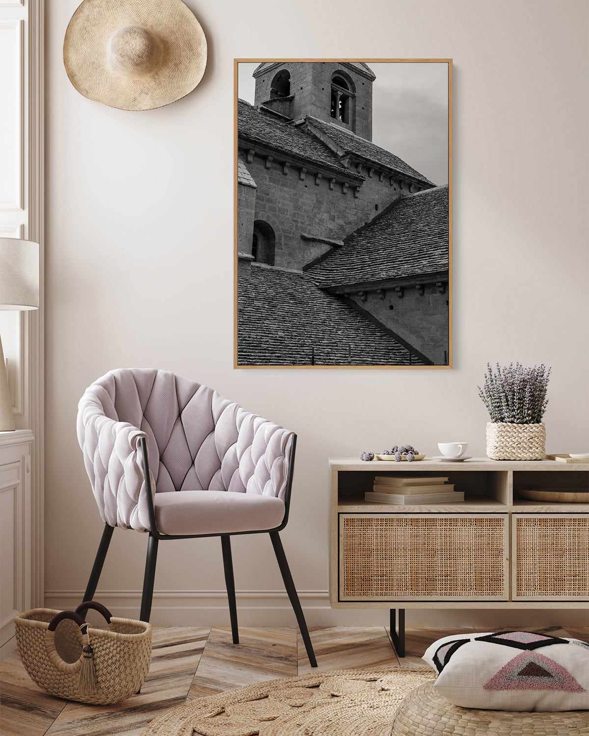 Rooftop Provence by Jovani Demetrie | Framed Canvas Art Print