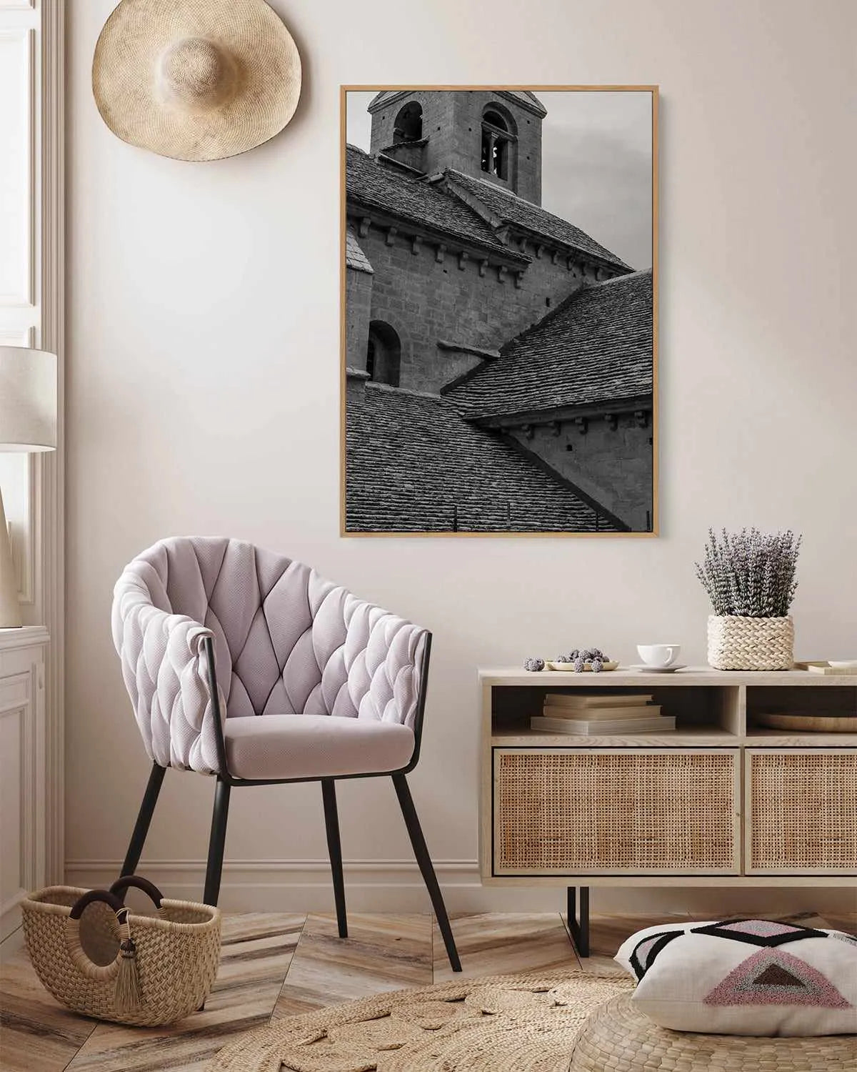 Rooftop Provence by Jovani Demetrie | Framed Canvas Art Print from Olive et Oriel where you can shop wallpaper and artworks online