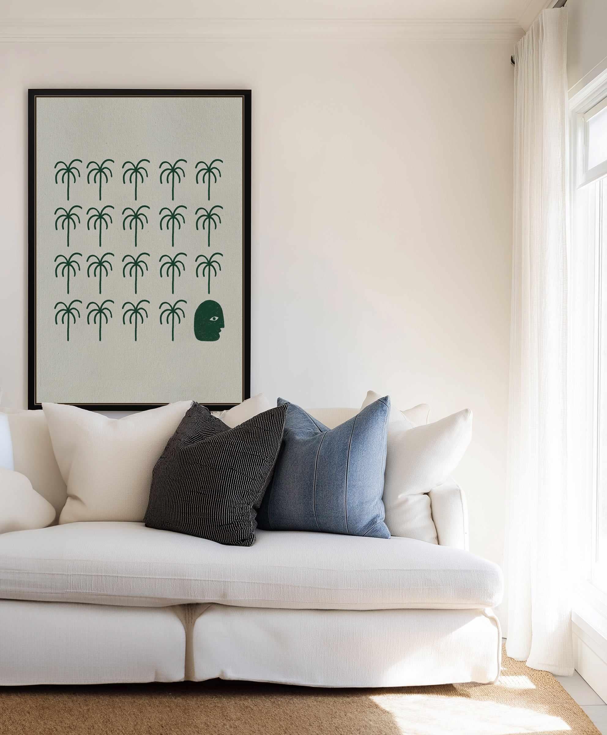 Roots by Shatha Al Dafai | Framed Canvas Art Print from Olive et Oriel where you can shop wallpaper and artworks online