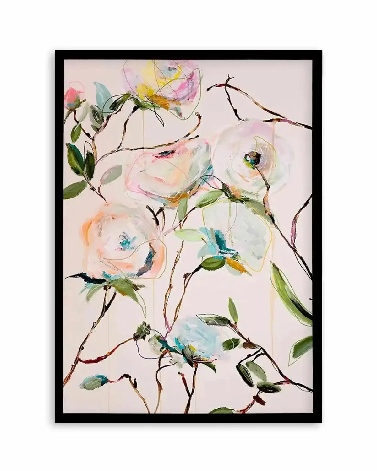 Rose Floral by Leigh Viner Art Print from Olive et Oriel where you can shop wallpaper and artworks online